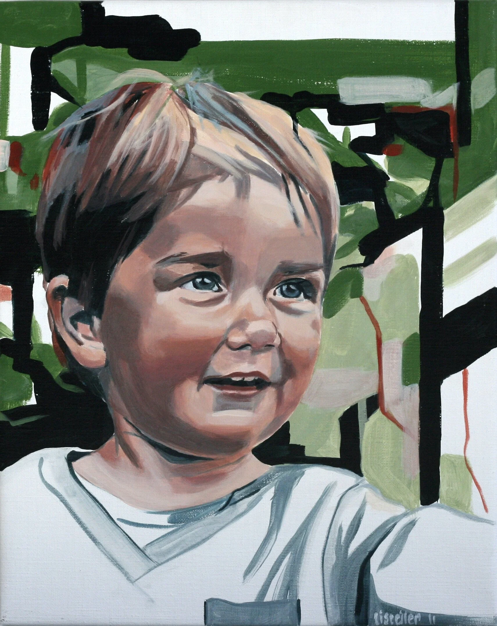 Oscar, 2011,
akryl på lærred,
50 x 40 cm