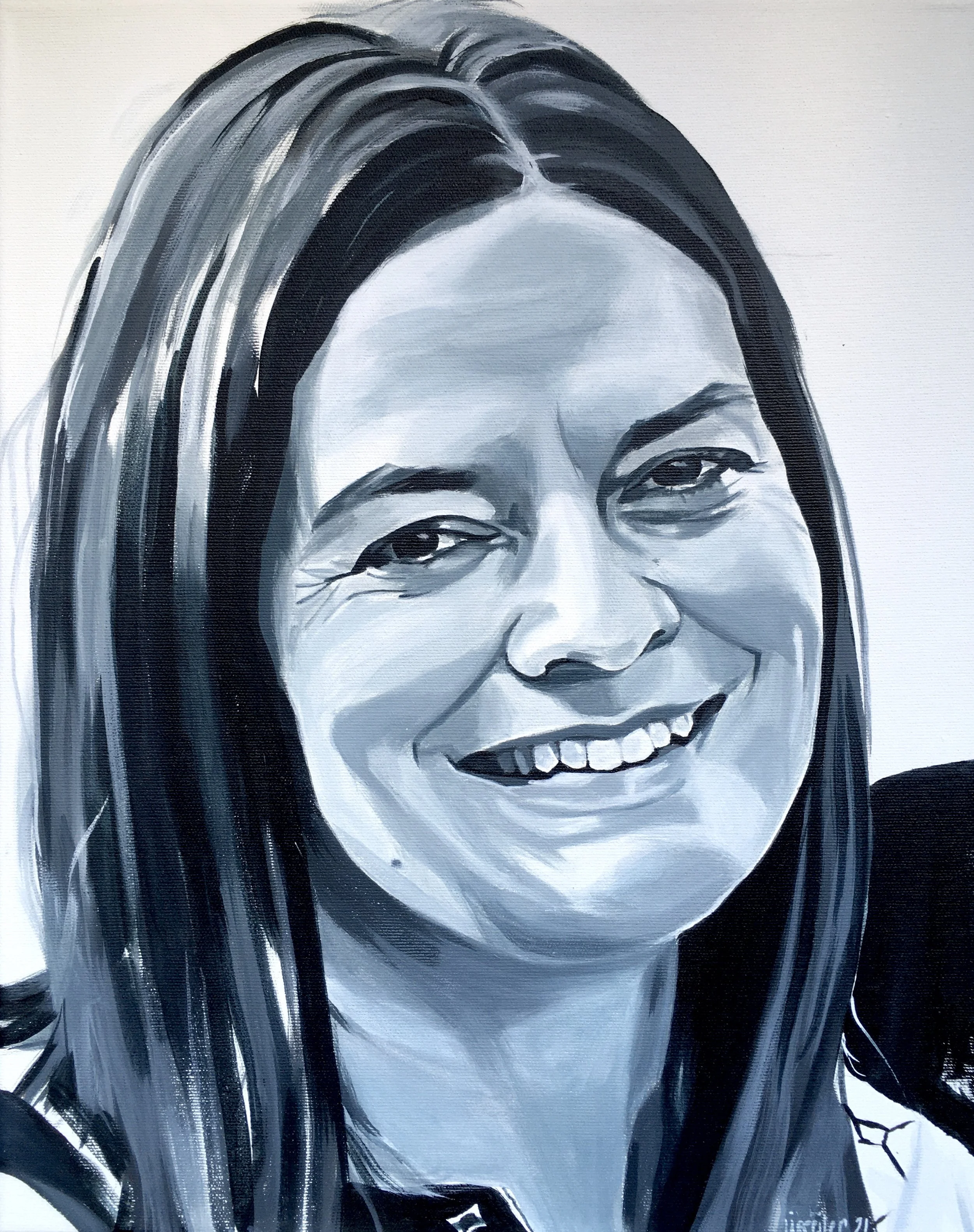 Helle, 2021,
akryl på lærred,
50 x 40 cm