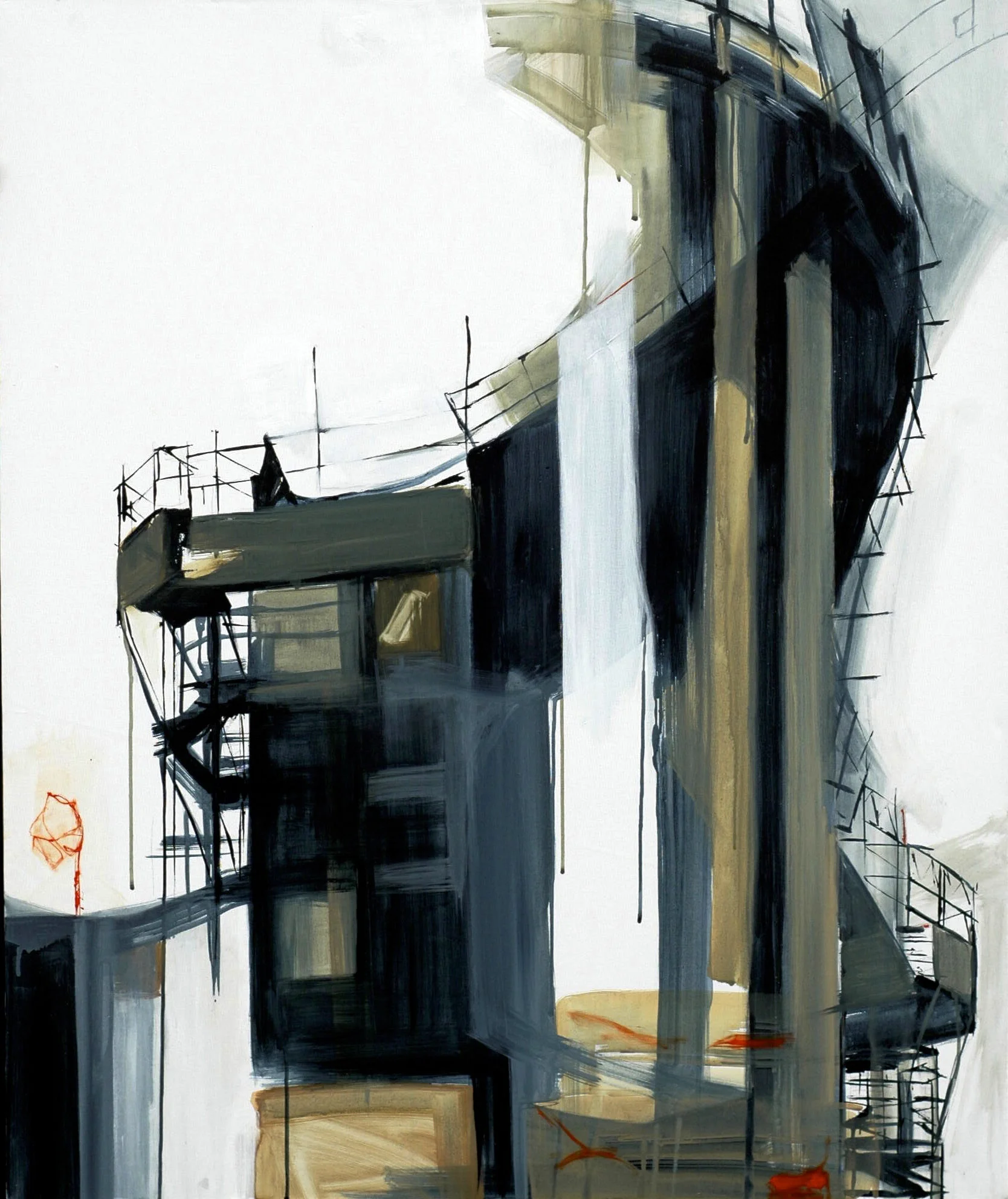 Bispebjerg Bakke hybrid,
akryl på lærred,
120 x 100 cm