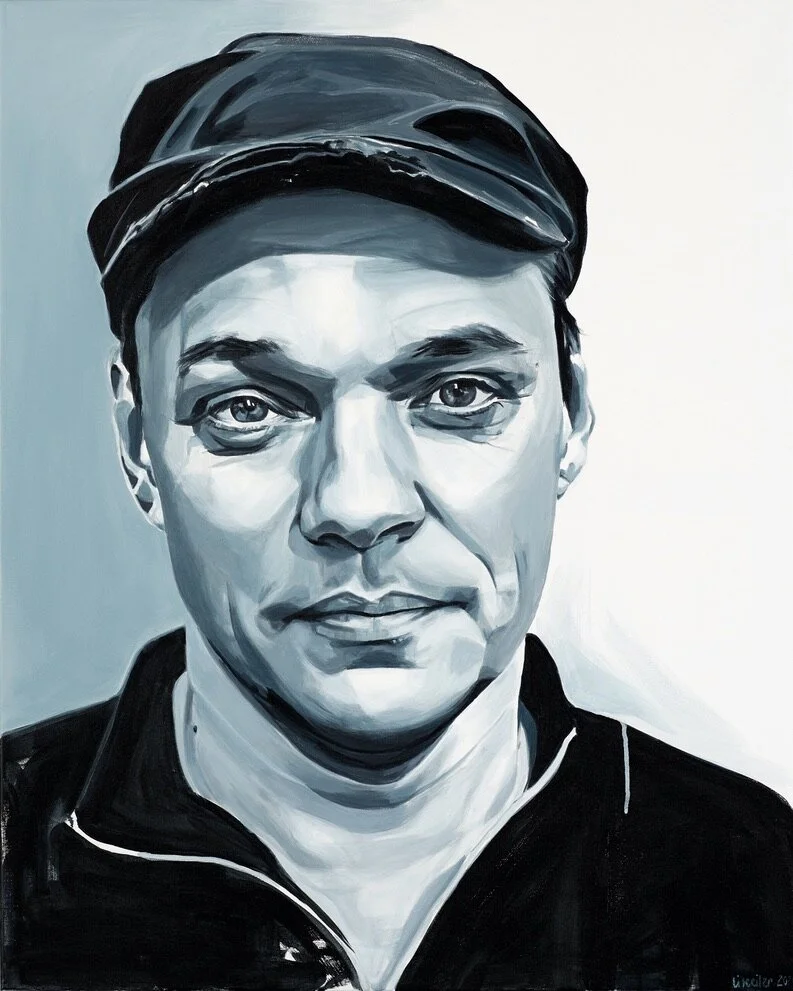 Morten Ramsland, 2020, akryl på lærred, 100 x 80 cm