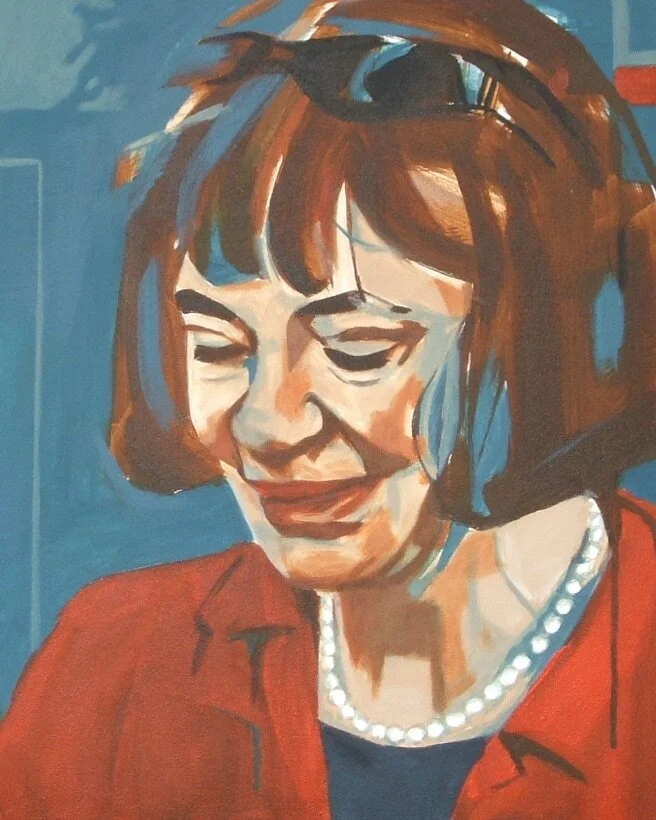 Hanne,
akryl på lærred,
50 x 40 cm