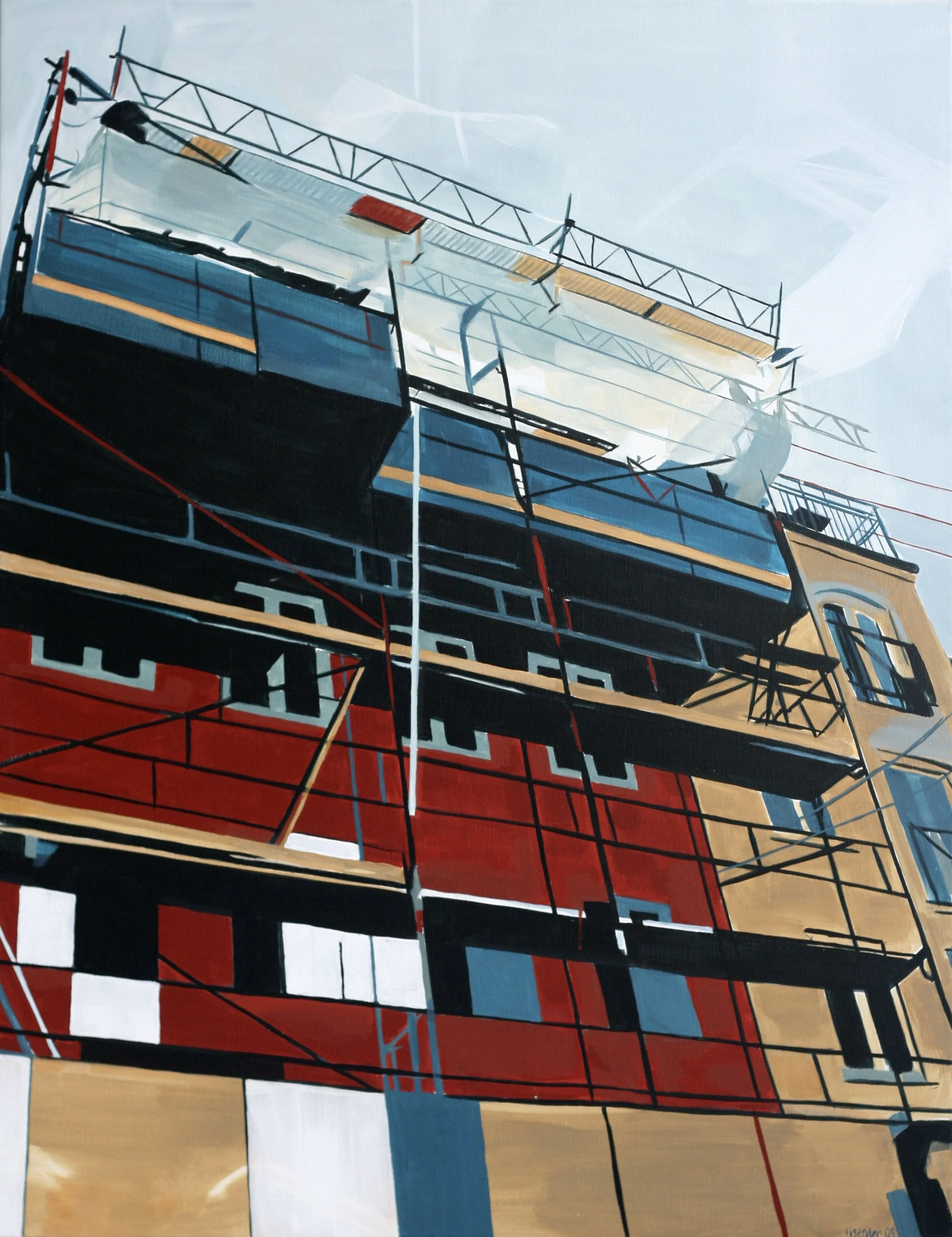 Studiestræde #2,
akryl på lærred,
130 x 100 cm