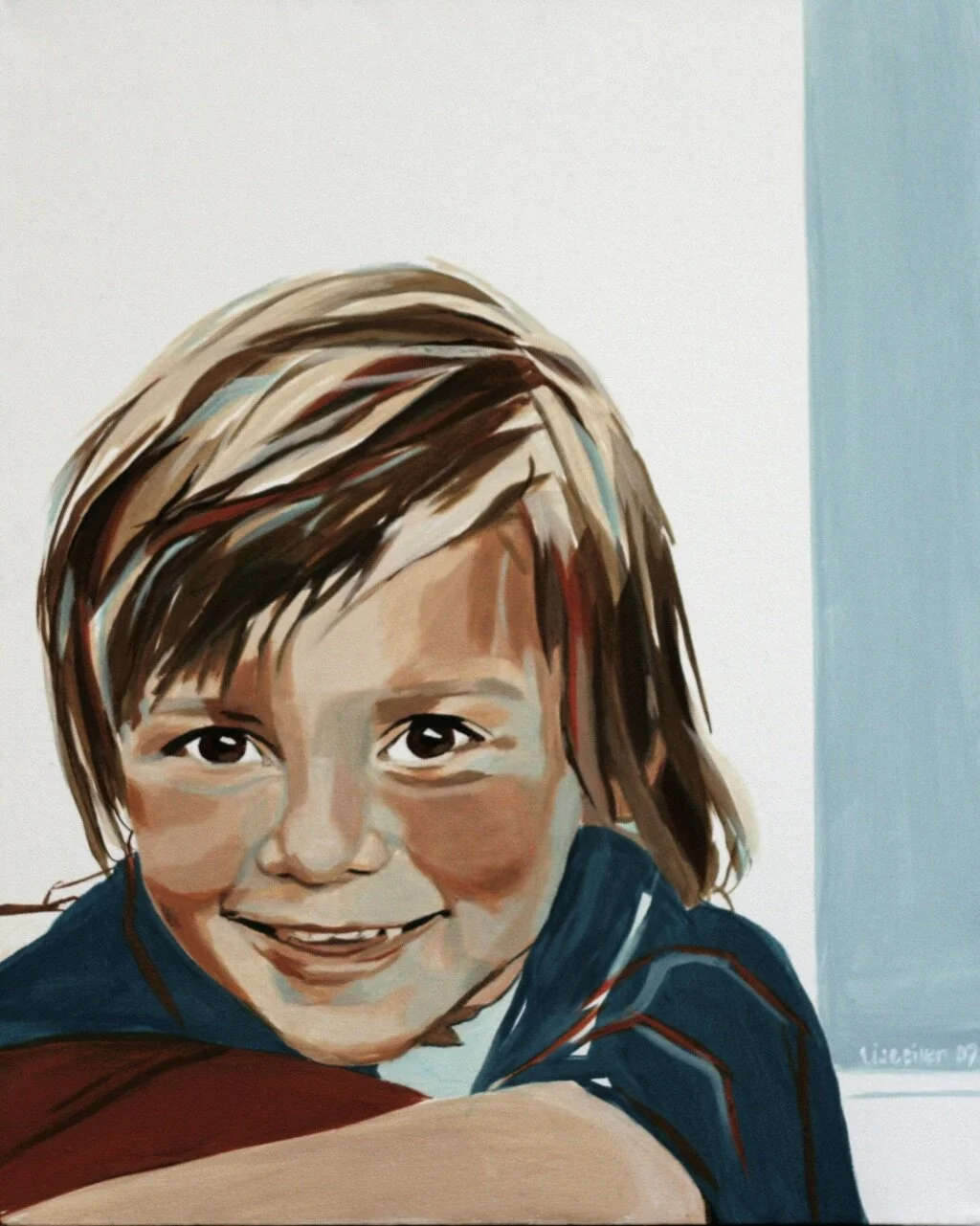 Arthur, 2007,
akryl på lærred,
50 x 40 cm