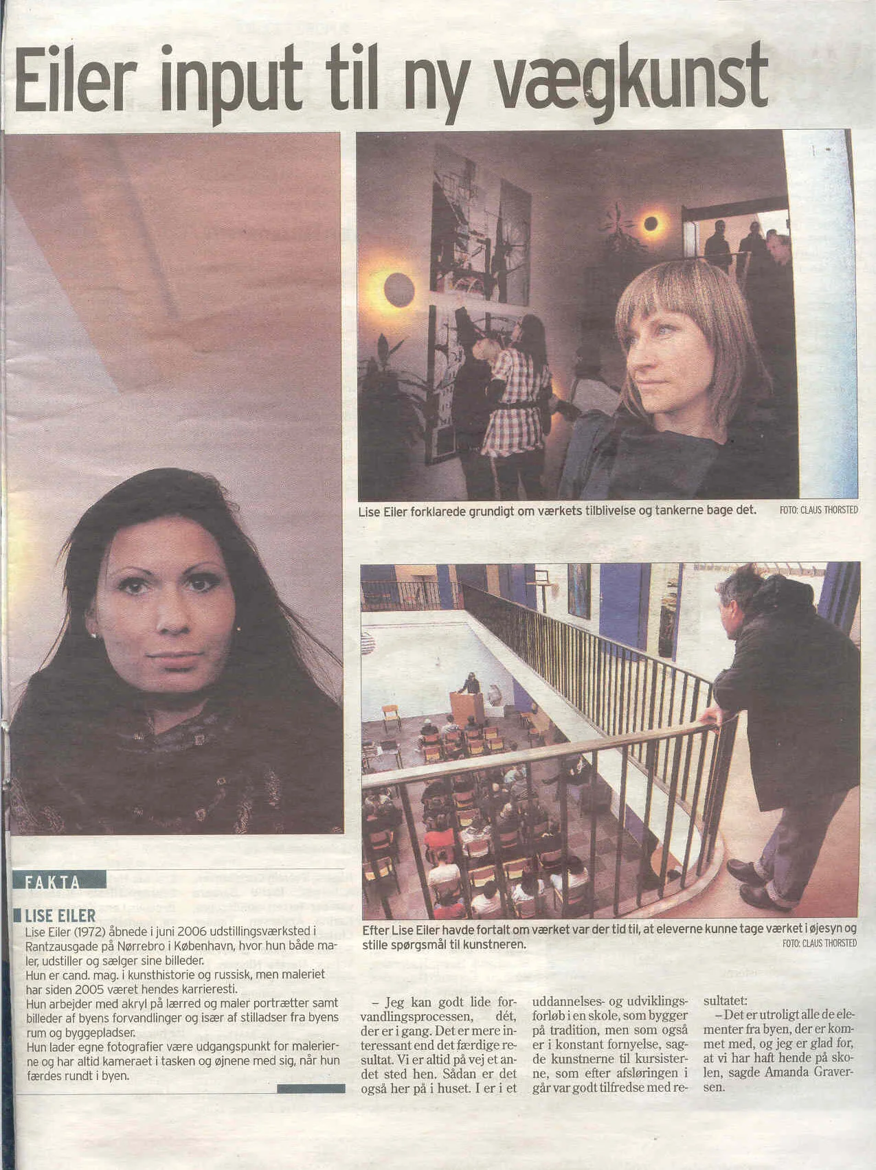 Artikel i Jydske Vestkysten