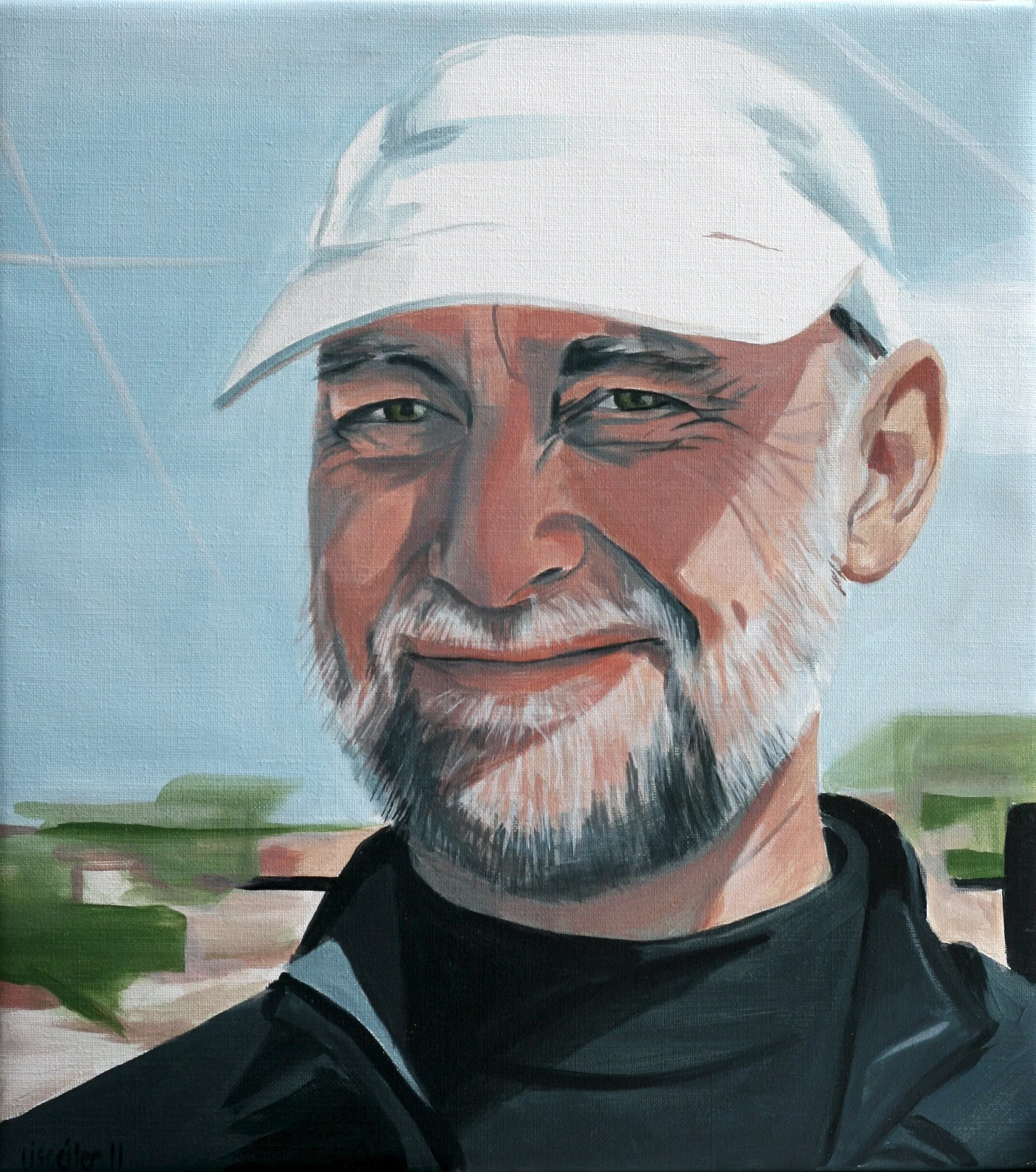 Uffe, 2011,
akryl på lærred,
50 x 45 cm