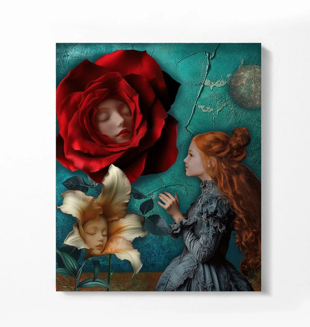 Alice ja lilled canvas.jpg