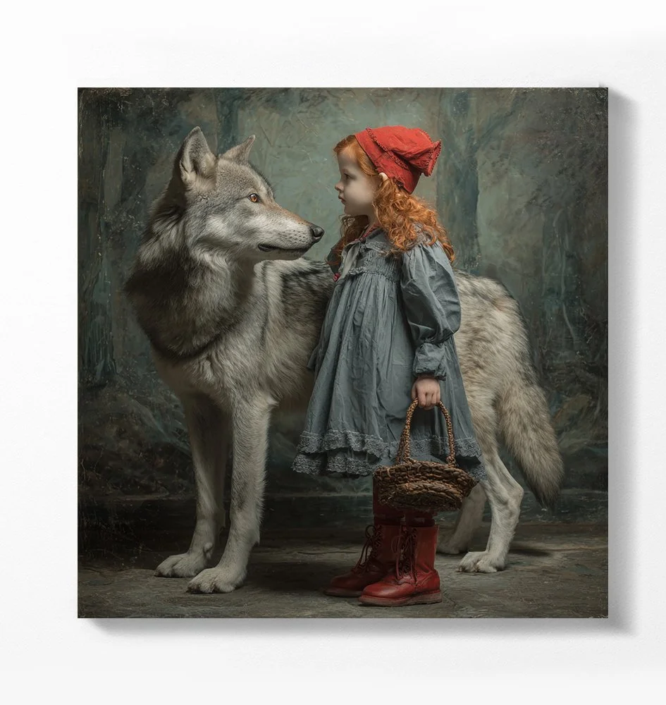 Wolf and Red Cap canvas.jpg