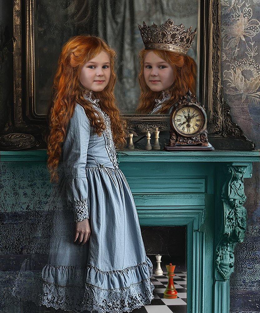 Alice in front of the mirror.jpg