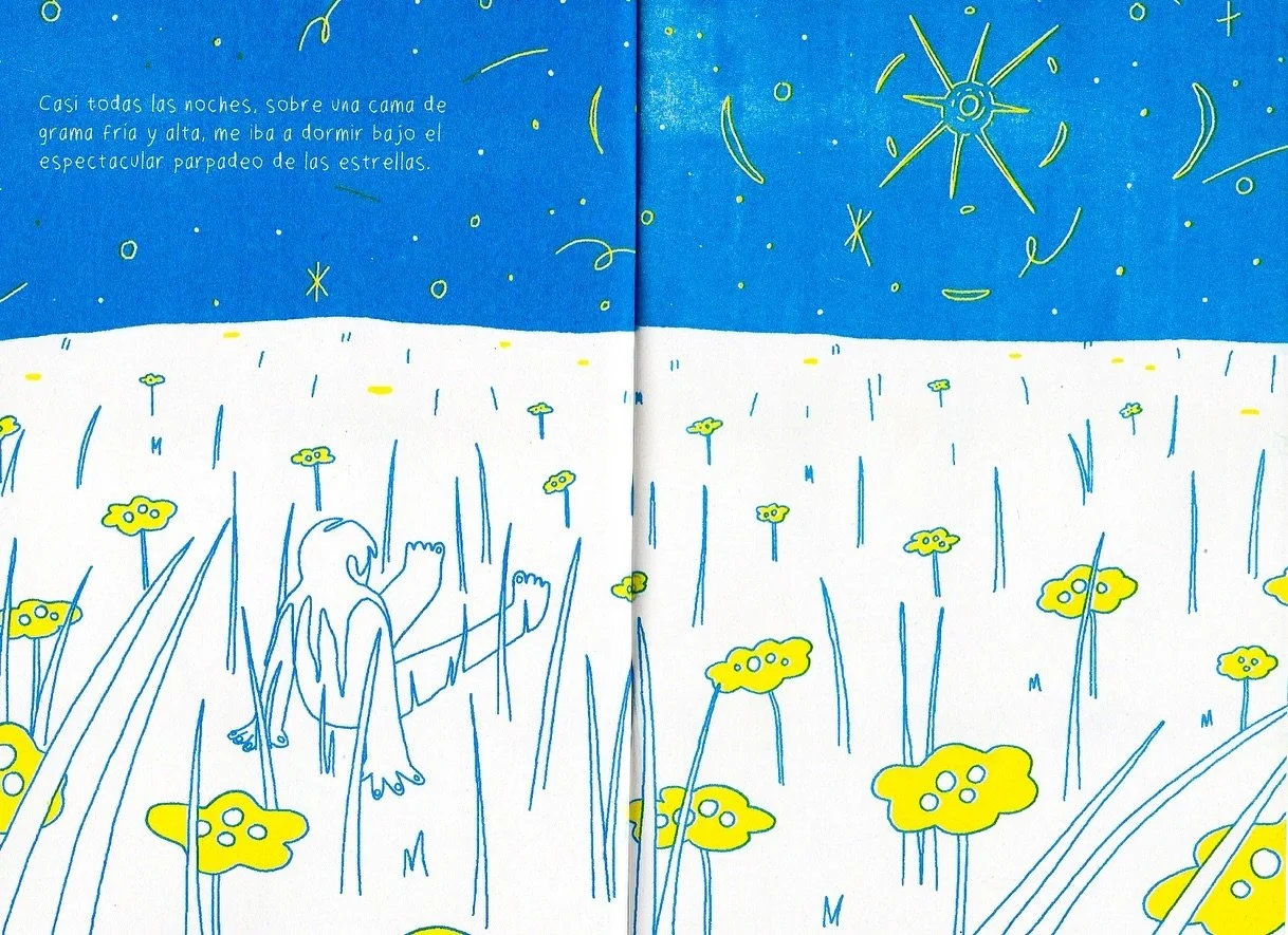 Primeros spreads del fanzine Tropec&eacute; con tu recuerdo anoche 💫🌌🪽🌕🪞₊˚⊹☆