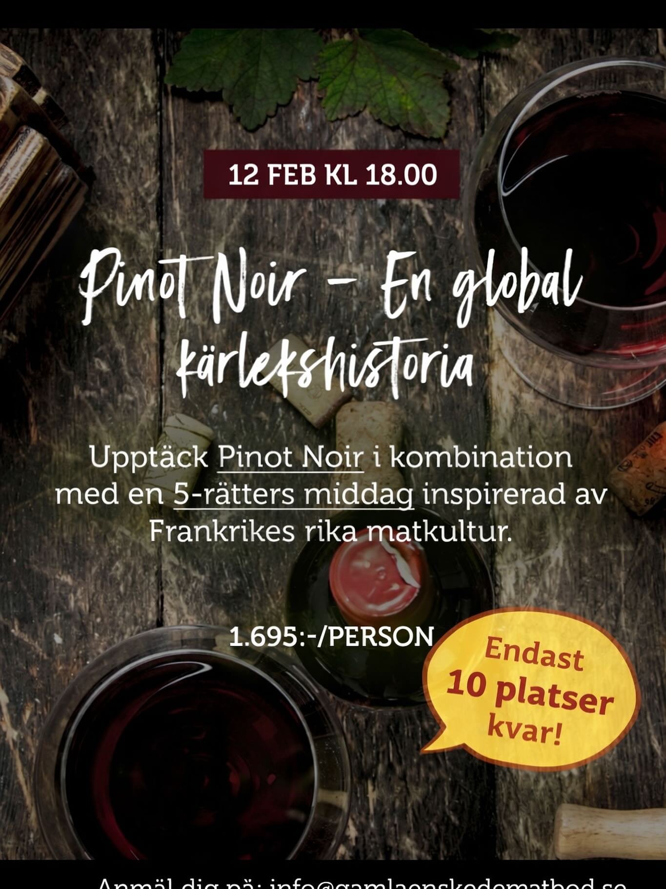 Pinot Noir &auml;r druvan som vinv&auml;rlden aldrig tr&ouml;ttnar p&aring;. Elegant, nyanserad och kr&auml;vande &ndash; men n&auml;r den &auml;r som b&auml;st &auml;r den fullst&auml;ndigt oemotst&aring;ndlig.

Under denna Magnid bjuder vi in till 
