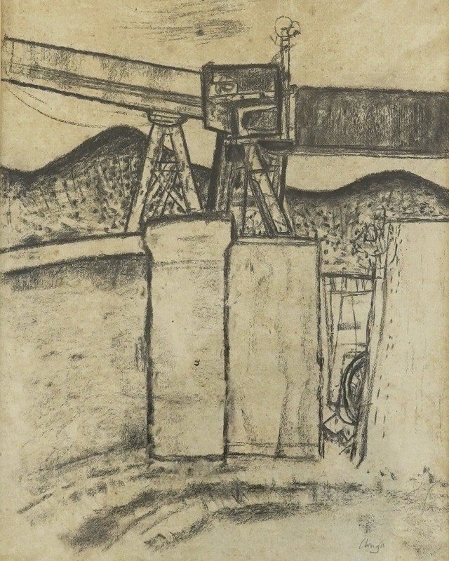 In the Design House, Prunella Clough, Road by Coke Heap, 1954