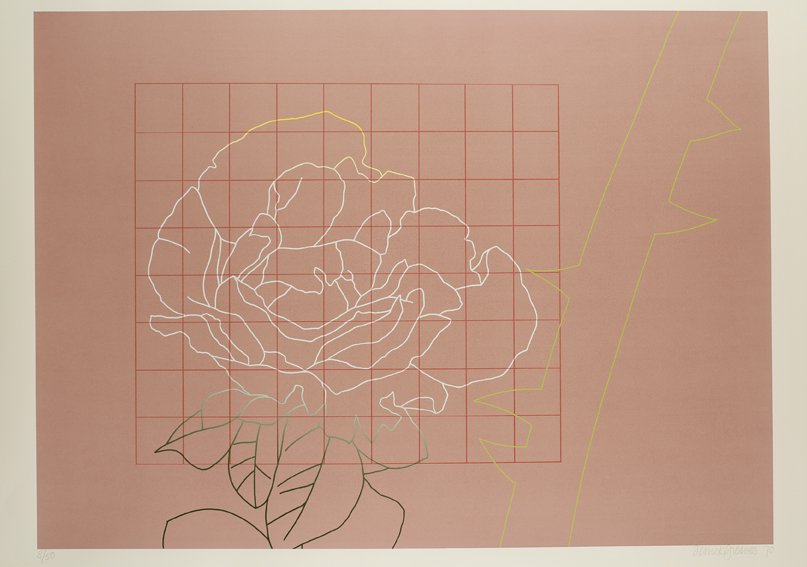 Derrick Greaves, Flowerpiece 7, 1970, Signed, dated and numbered, Screenprint, printed in colours, on Hollingworth cream wove, Sheet: 2ft 5 ⅛ x 3ft 1 ¼ in / 74 x 94.5 cm, Edition 8 of 50