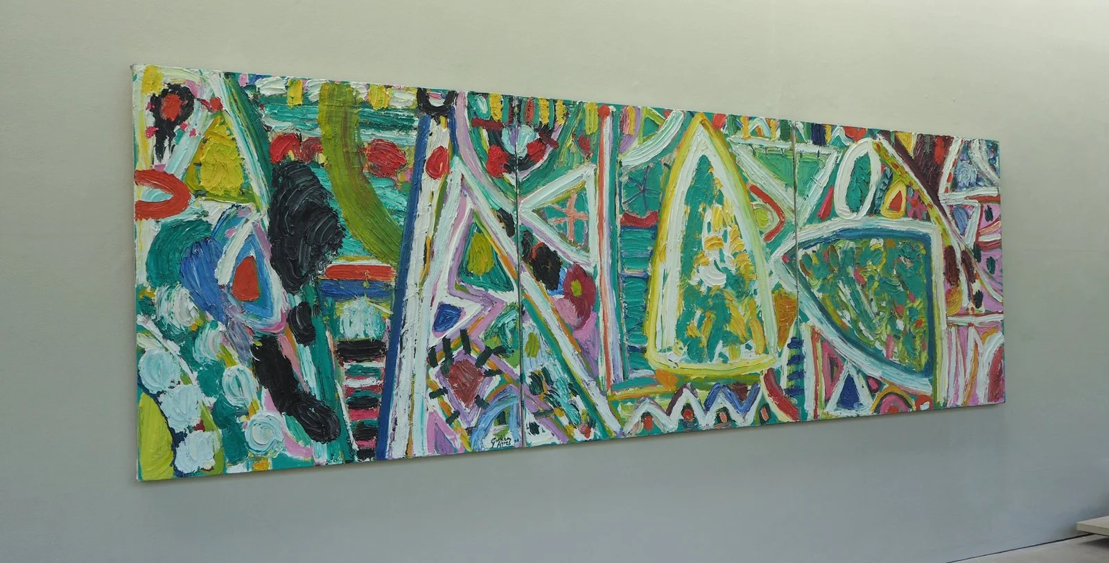Gillian Ayres 'Green Grow the Rushes, O!' , 1990 Oil on canvas painting