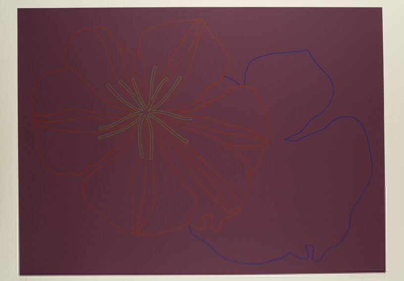 Derrick Greaves, Flowerpiece 9, 1970, Signed, dated and numbered, Screenprint, printed in colours, on Hollingworth cream wove, Sheet: 2ft 5 ⅛ x 3ft 1 ¼ in. / 74 x 94.5 cm, Edition 8 of 50