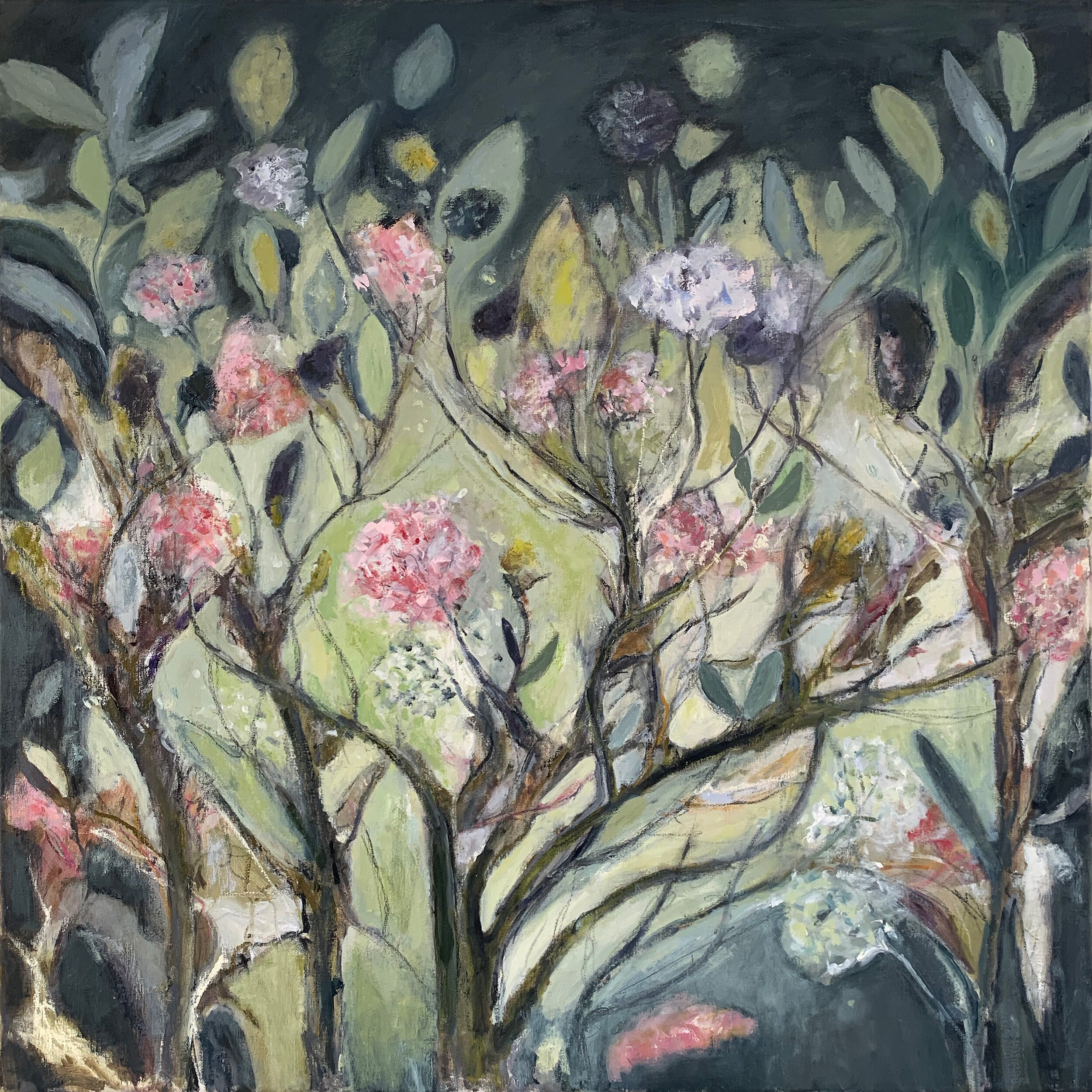 Let there be Spring - 92cm x 92cm Oil on canvas