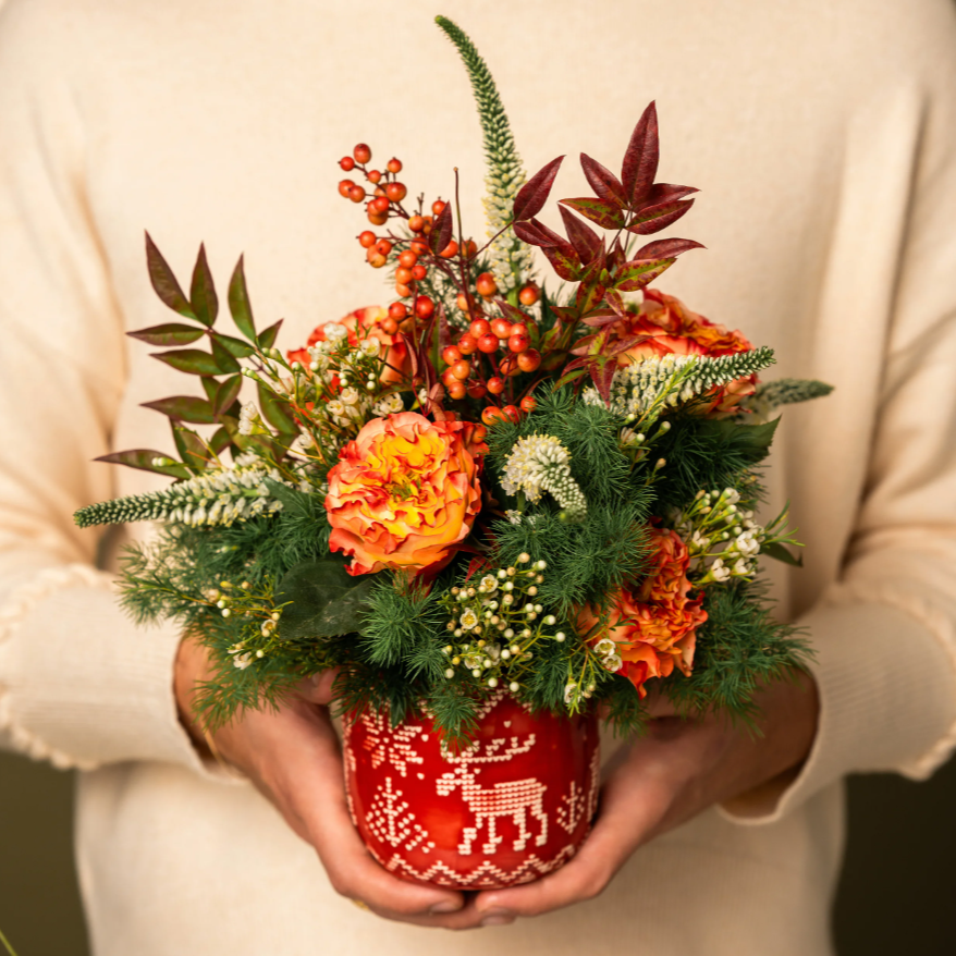 Holiday Flower Arranging with Sip N Bloom