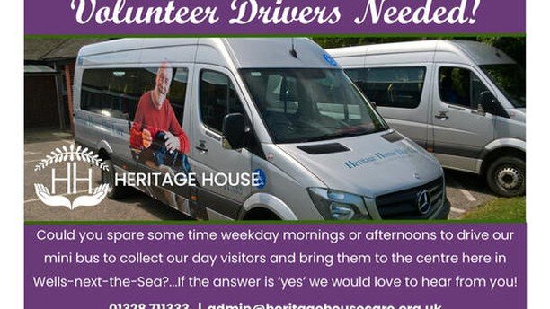Volunteering is a vital part of Heritage House Caring Group

Without our amazing team of volunteer bus drivers and assistants we wouldn't be able to collect our visitors for their time at Heritage House. 
For some, this may be the only time they see 