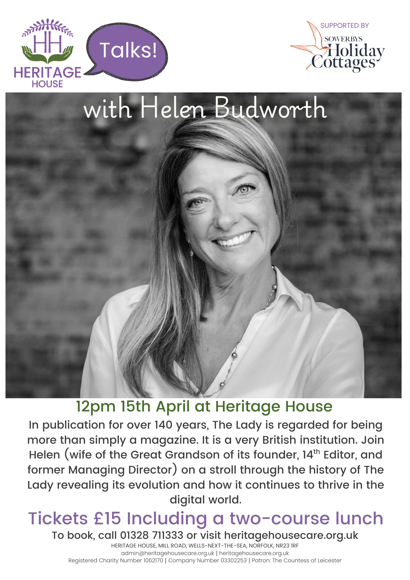 HH Talks with Helen Budworth and a History of The Lady Magazine.