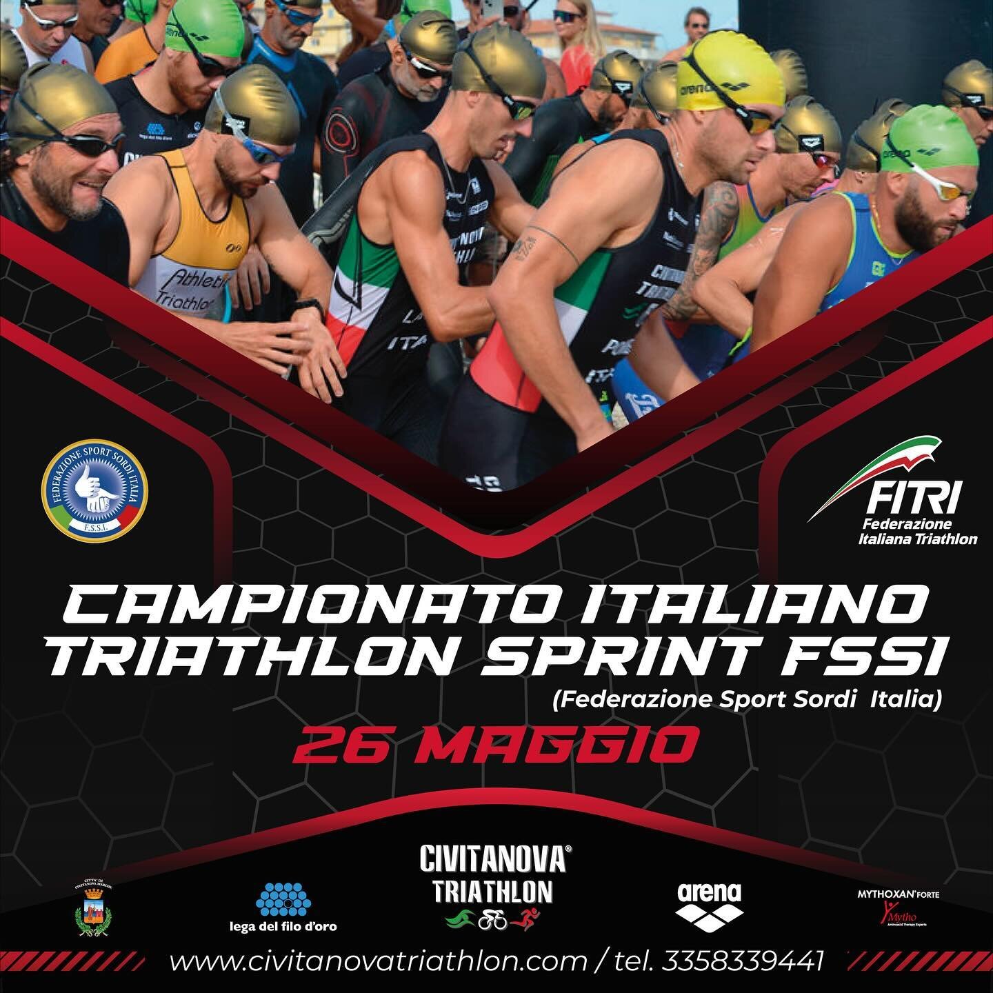 Quest&rsquo;anno siamo felicissimi di ospitare anche  il Campionato Italiano Triathlon Sprint FSSI (Federazione Sport SordiItalia)! @fssi.italia 

Un altro evento esclusivo che celebra l&rsquo;atletismo, l&rsquo;inclusione e la determinazione! Felici