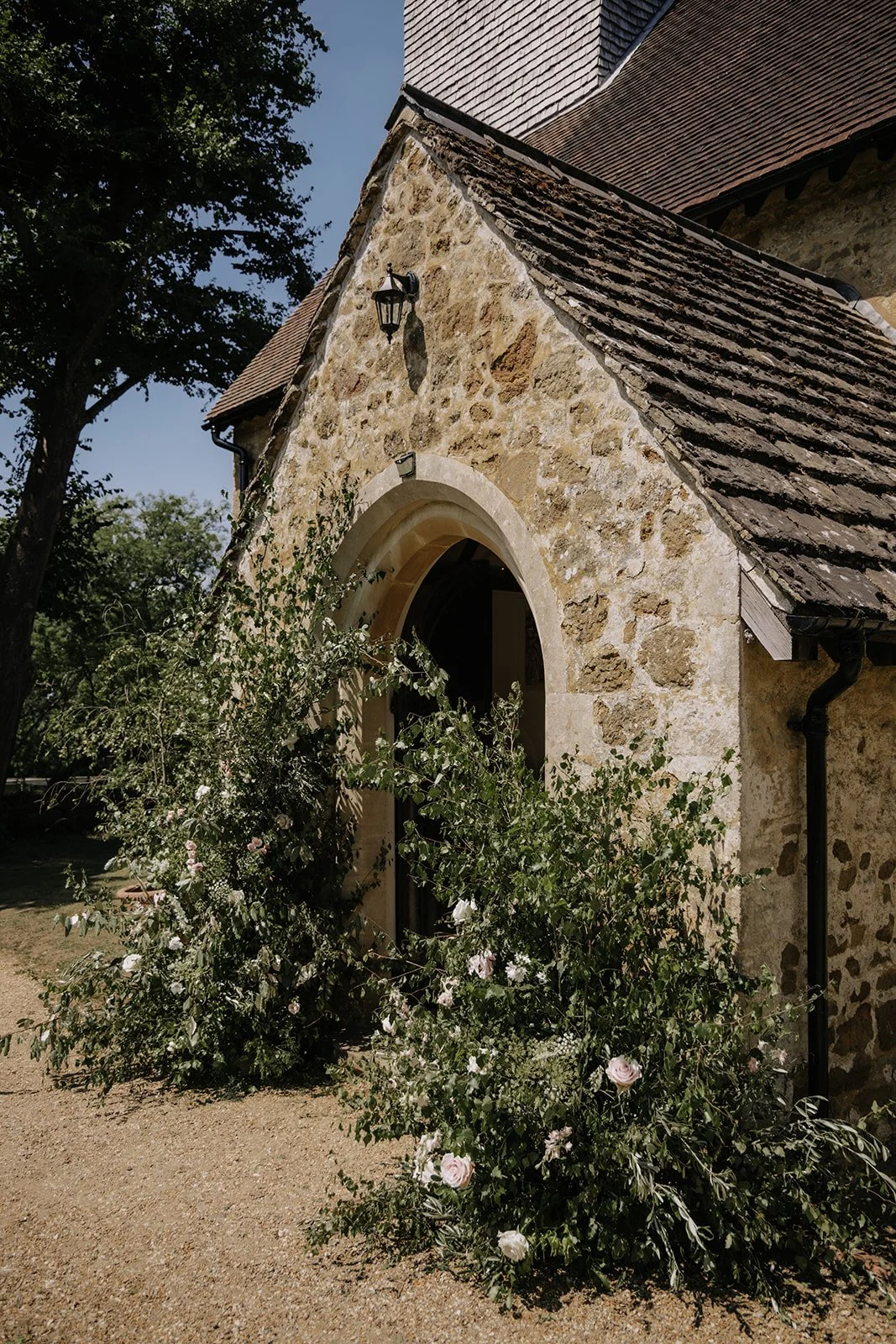 A beautiful Church arch for a Surrey wedding
