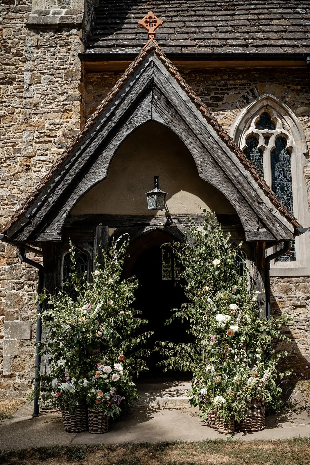 A Church arch for a wedding in Surrey