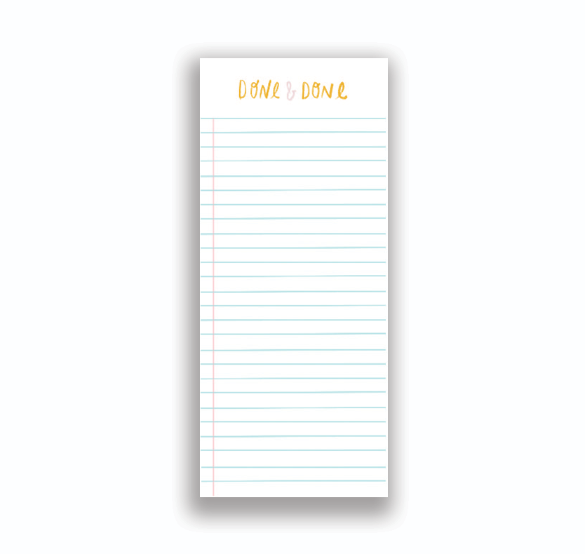 Done & Done Notepad