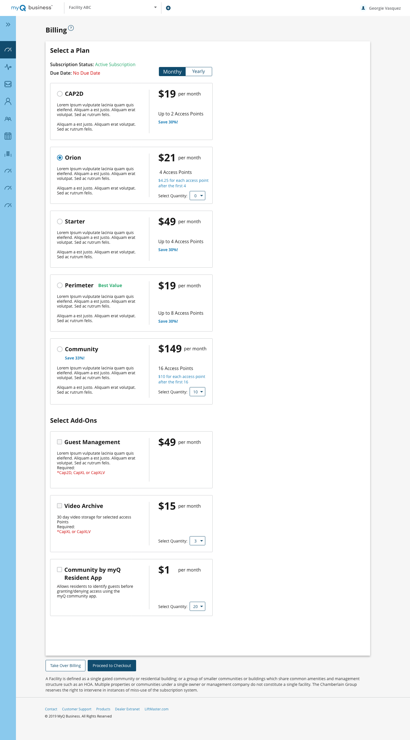 The billing page had turned into a confusing mess.