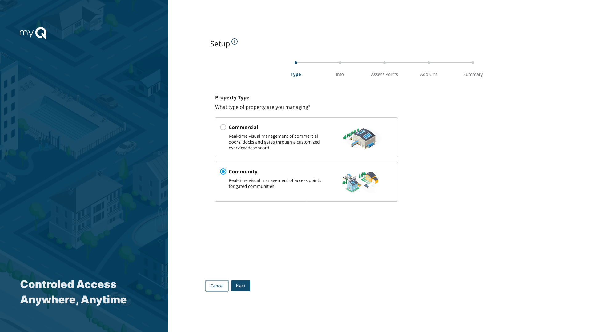 A slide show of the simple 5 step wizard designed to replace the 5-7 day offline process