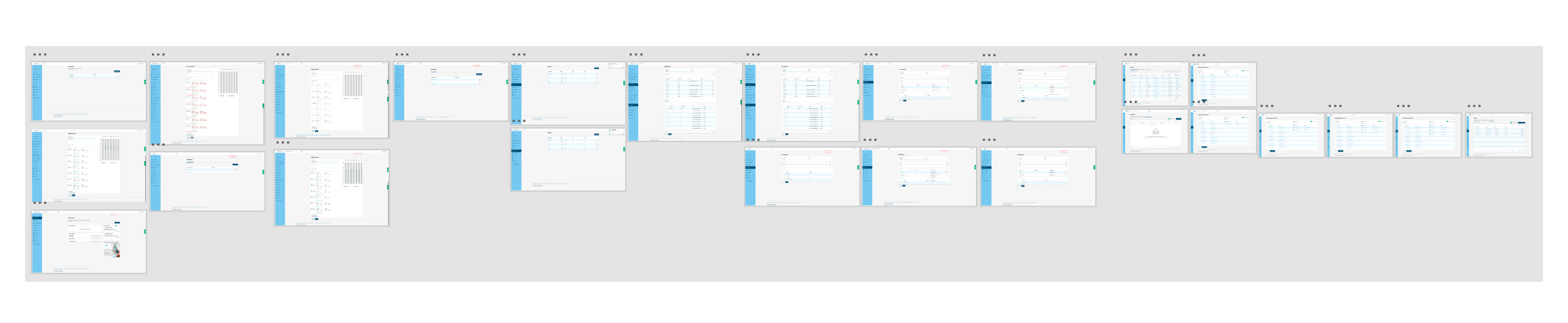 All the screens the community manager had to go through to give access to their residents in their app