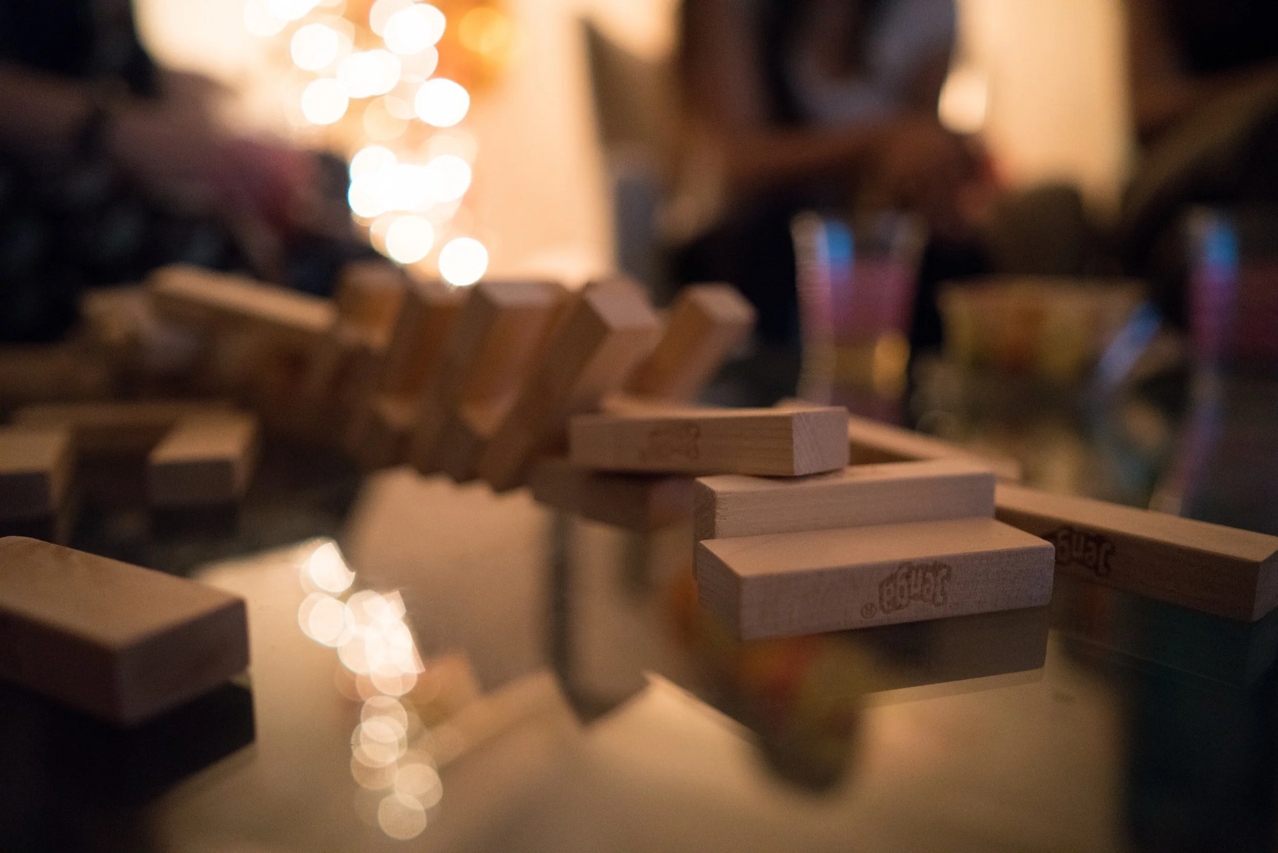 Jenga - a game where you progressively create a more unstable structure