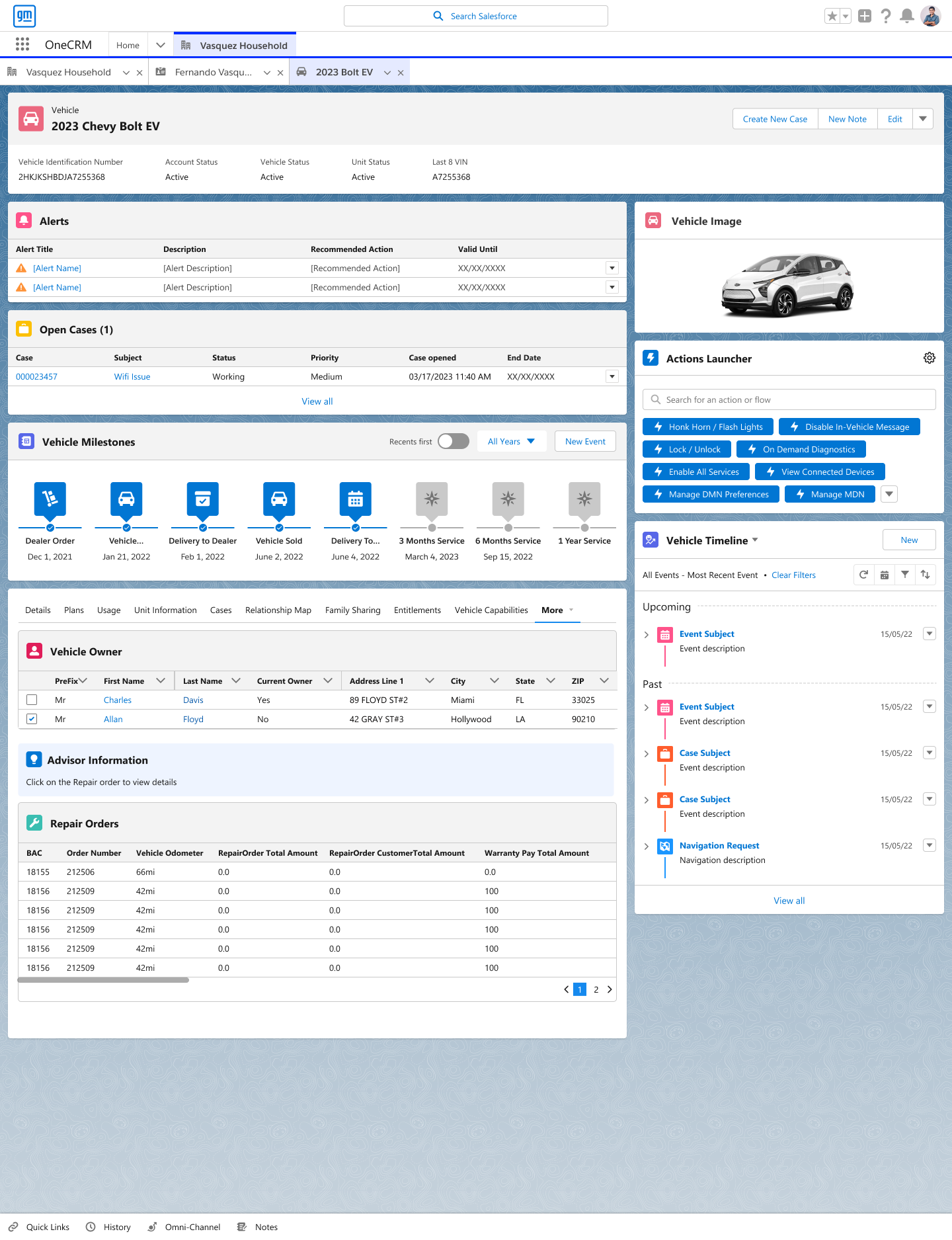 Vehicle 360: Comprehensive view of the customers vehicle in one place