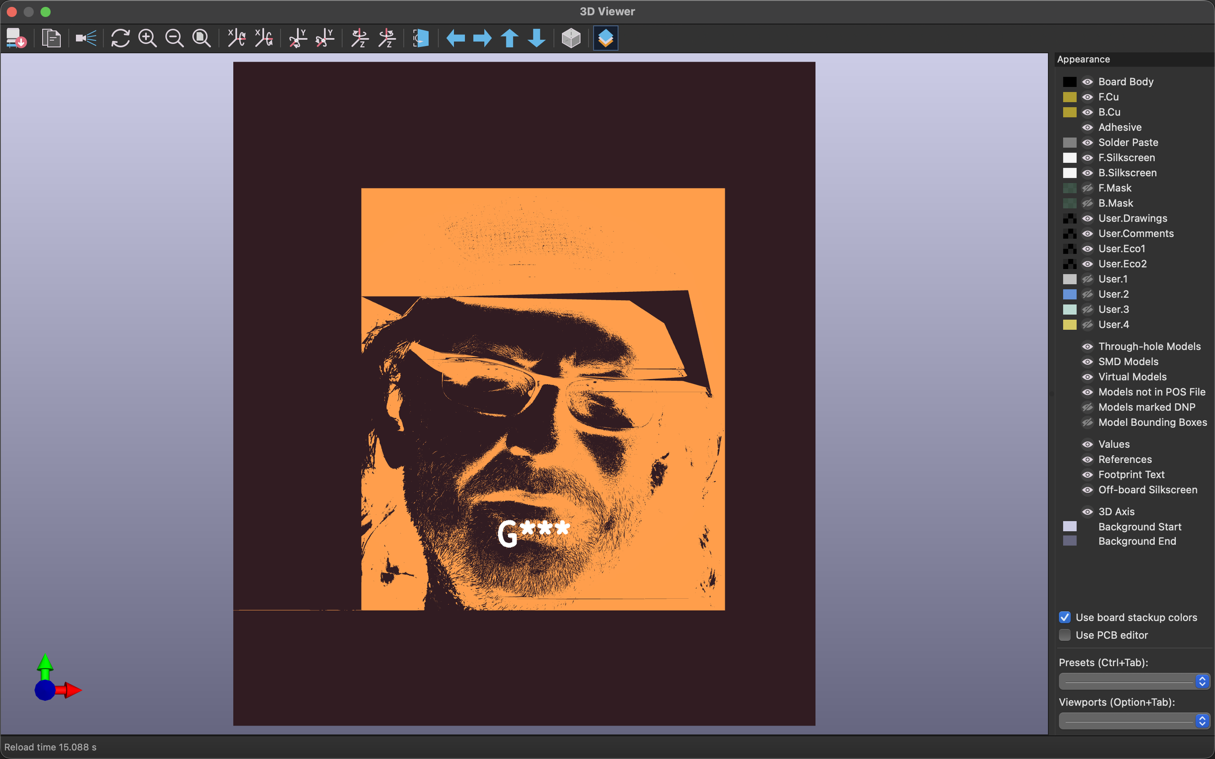 Custom artwork footprints on PCBs 