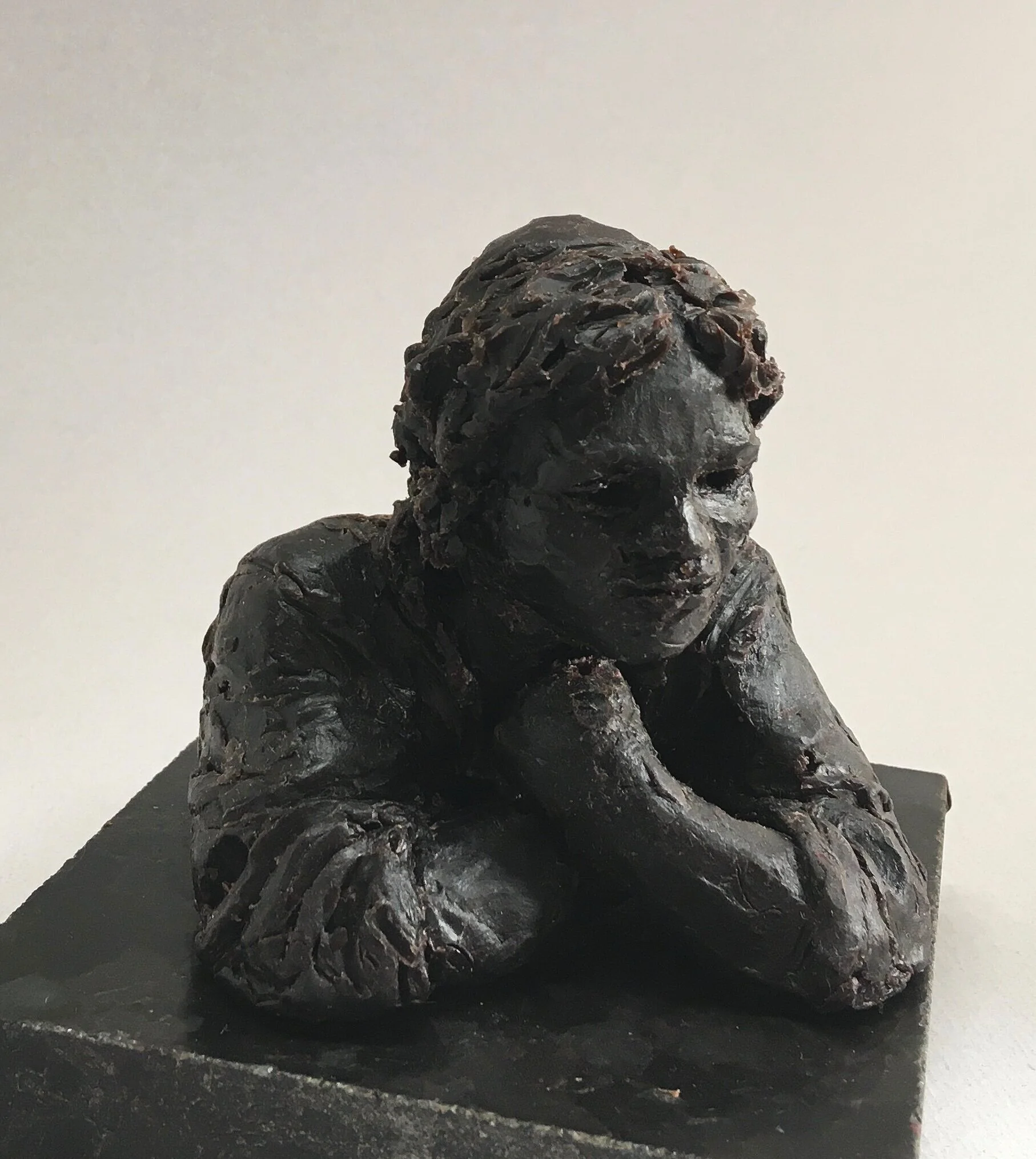Girl at a window, after Rembrandt-
Wax figure. Height 80mm* 