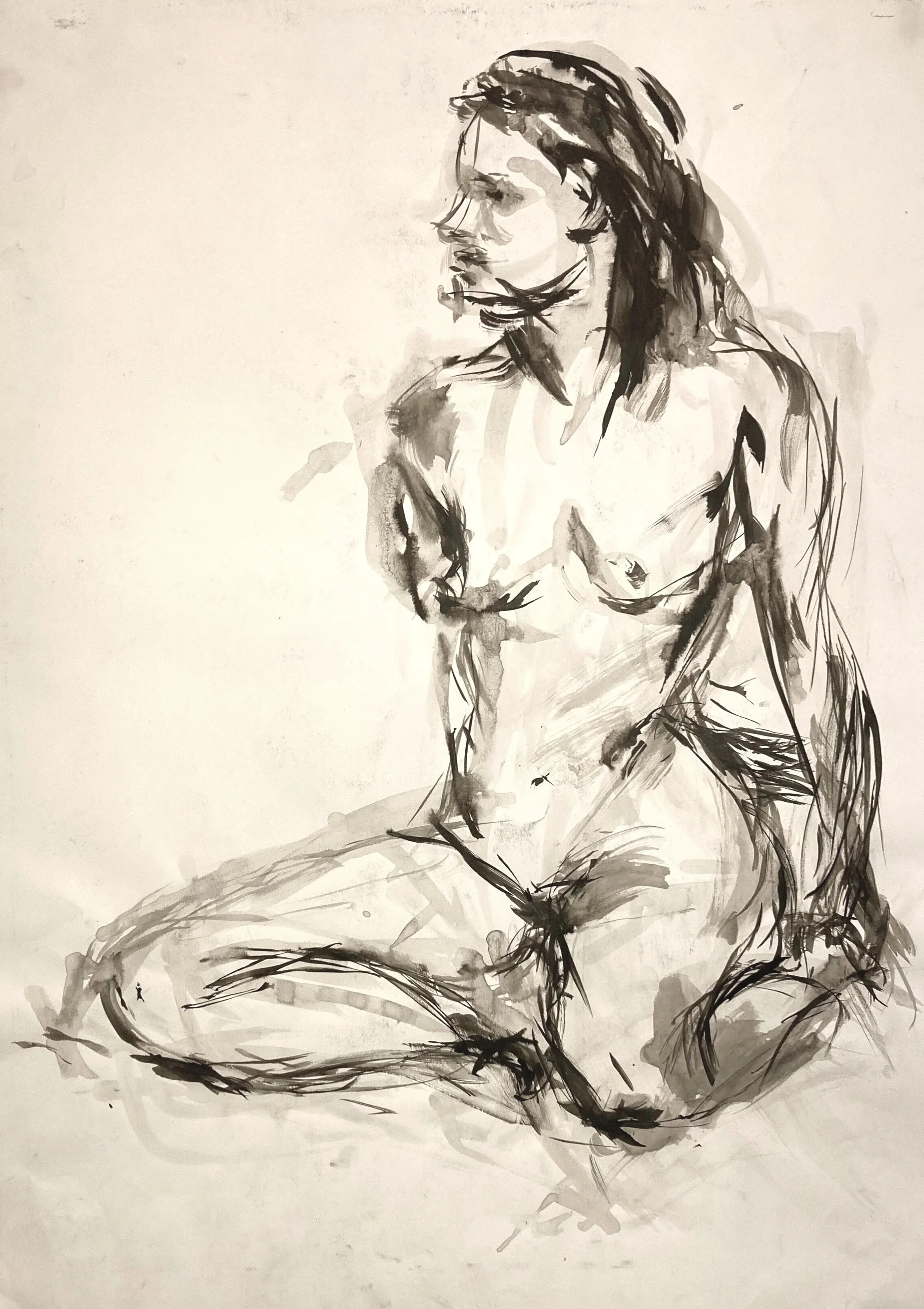 Esther - graphite and carbon