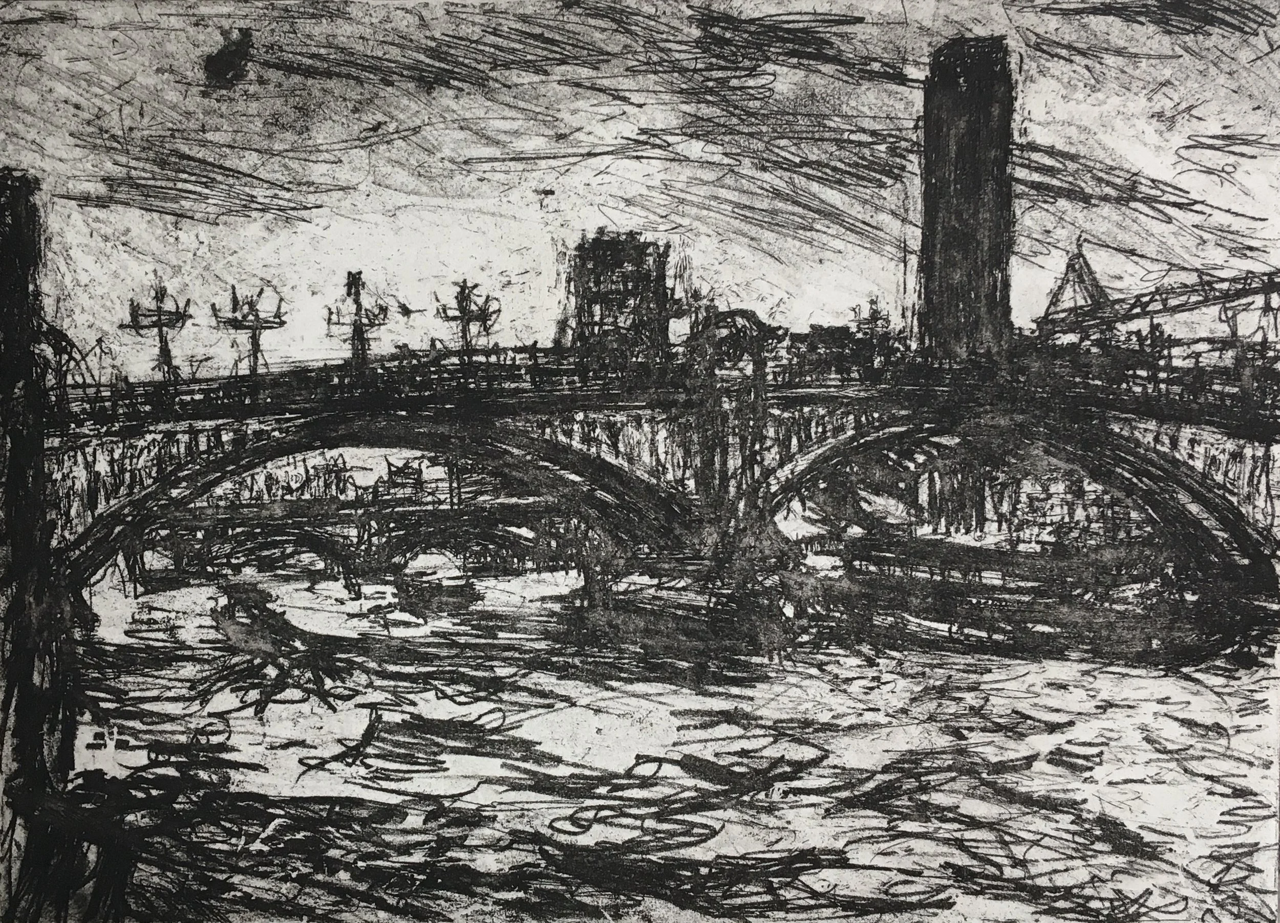 Southwark bridge
Etching 180 x 240mm