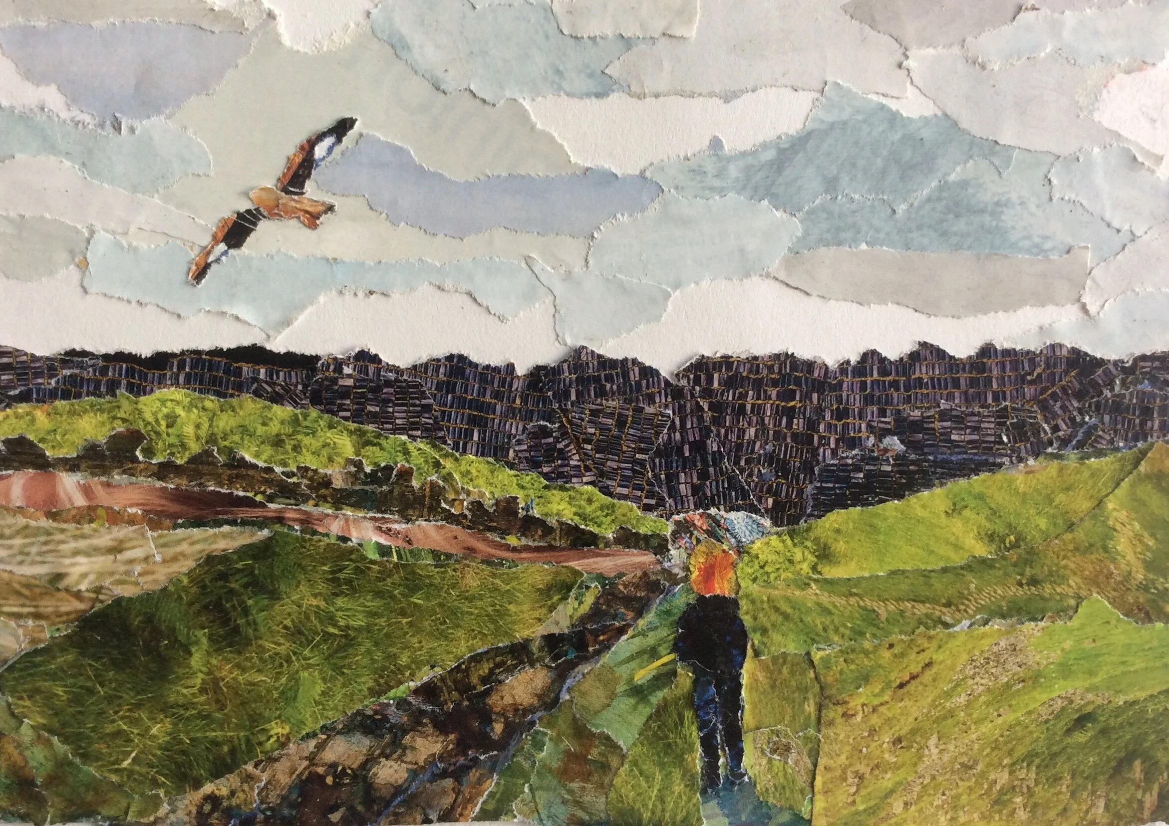 Lucy and the Red Kite. Woldingham. 210mm x 150mm*