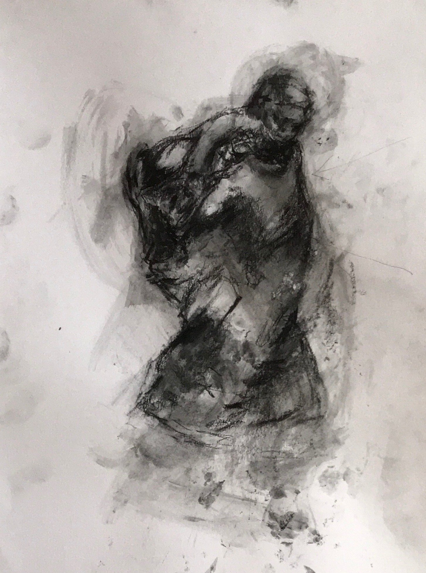 Mother an Baby, Sculpture by Kathe Kolwitz 1
Carbon pencil drawing 140 x210