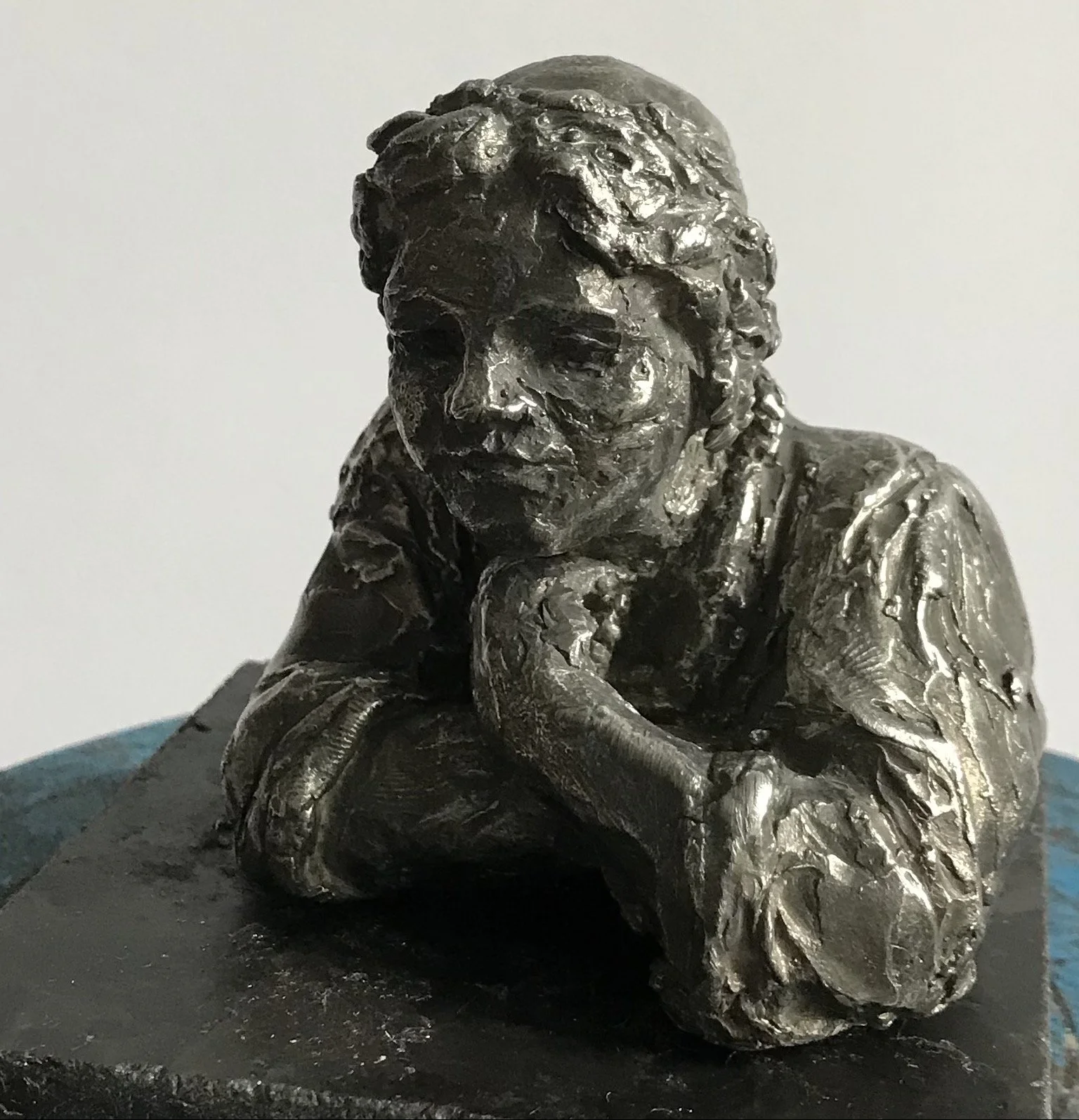 Girl at a Window. After Rembrandt.
Pewter cast