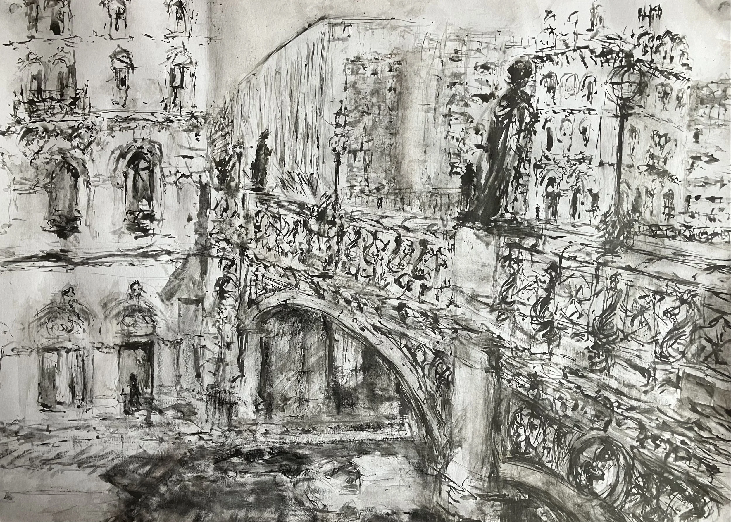 Holborn Viaduct 2.
Carbon/ Graphite drawing 595 x 420mm