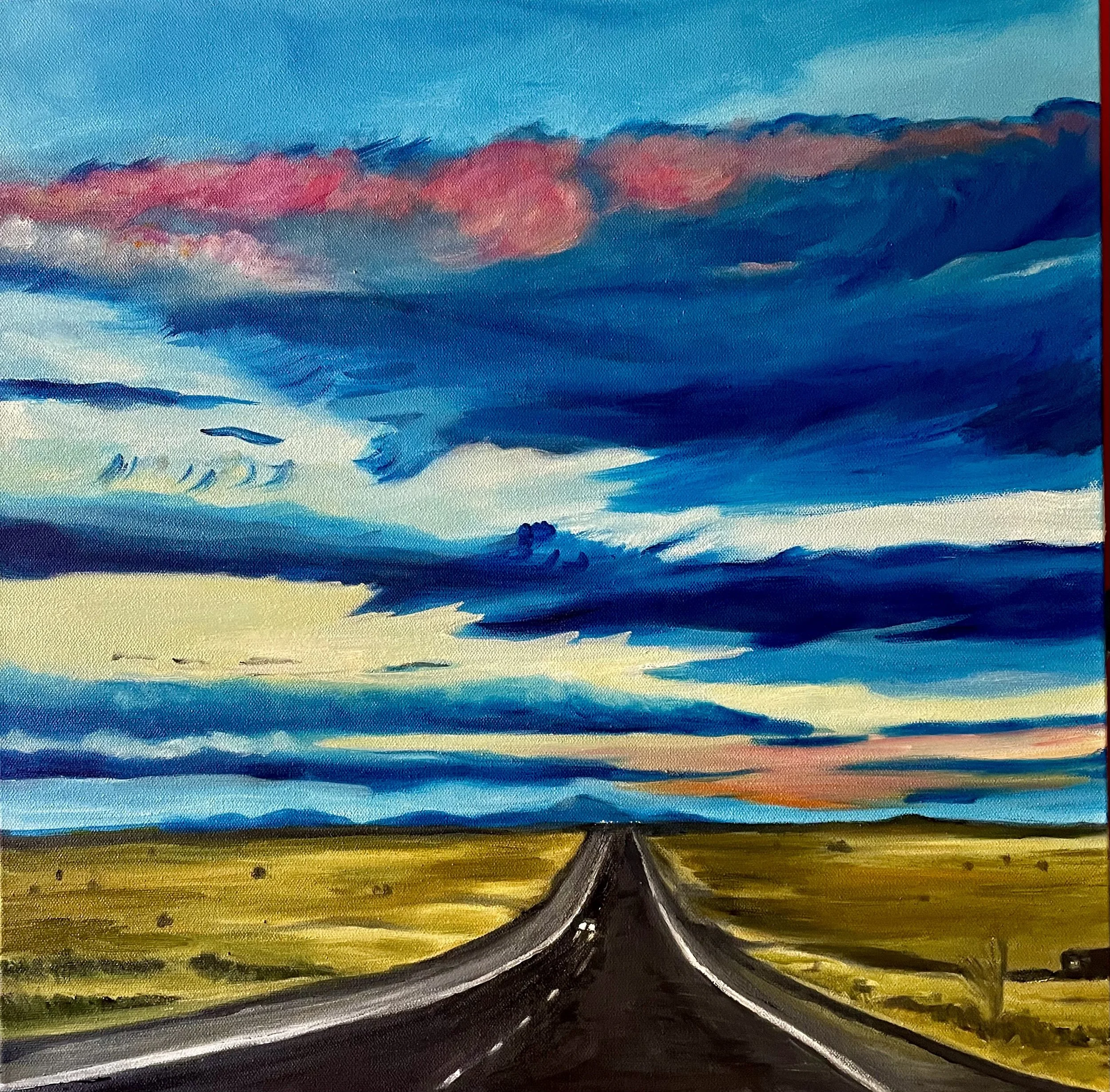 ALMOST HOME, 20" x 20", Oils on canvas, 2022