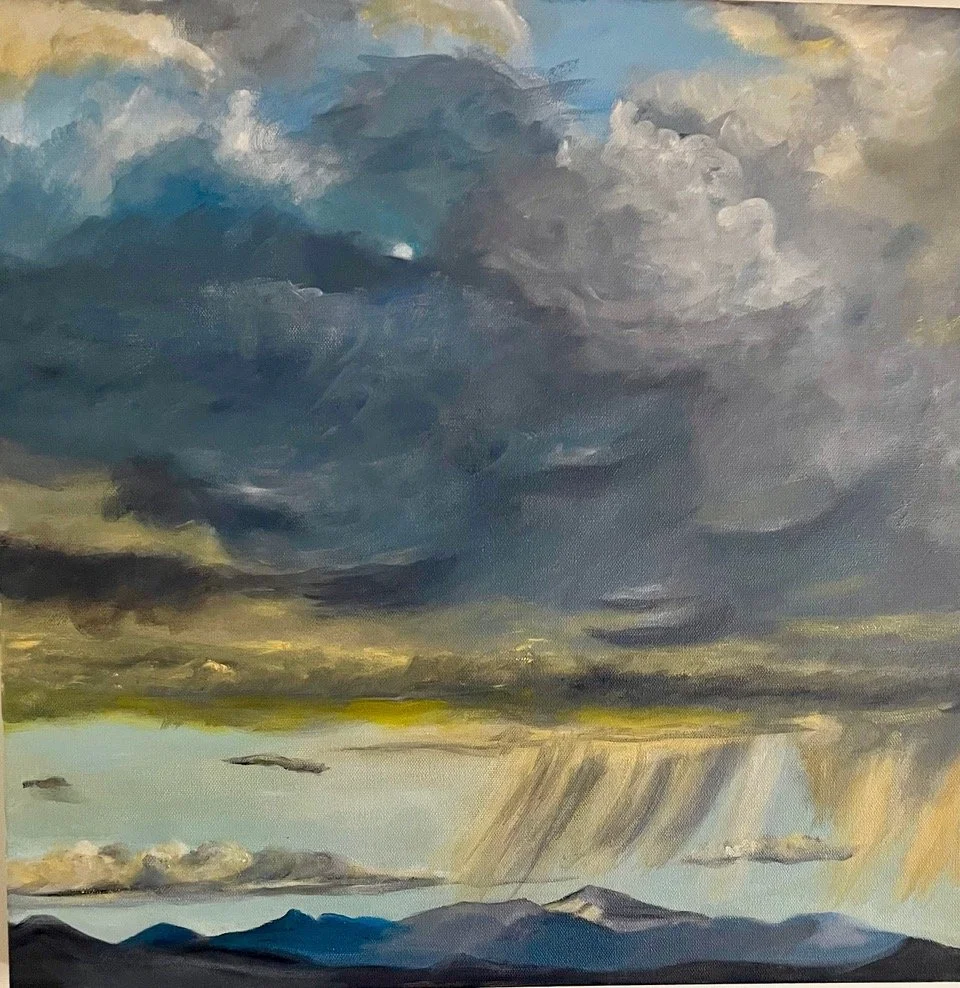 MY GOLDEN HOUR, 20” x 20”, Oils on canvas
2022, $500.