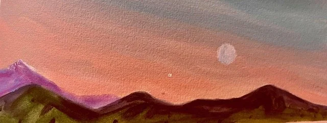 QUIET TIME, 6” x 12”, Oils on wood panel