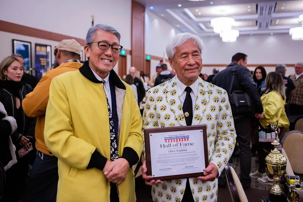 Today, we are deeply honored to announce that both Shige and Chico will be flying into town August 30th for the @humanistfilms Craft of Speed screening we are hosting at Griots Garage this coming Saturday!
.
Shige Suganuma and Chico Kodama are Japane