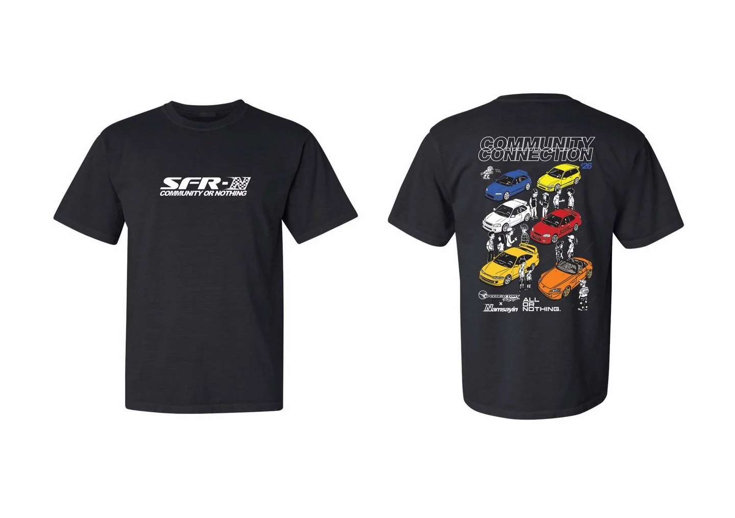 With this upcoming event collaboration with @speedfactoryracing , as always, we commemorate our event with a limited run of shirts.
.
First come, first serve.  Available in 3 colors-black, granite, pepper; sizes small - 3xl.  Shirts are ring spun, 10