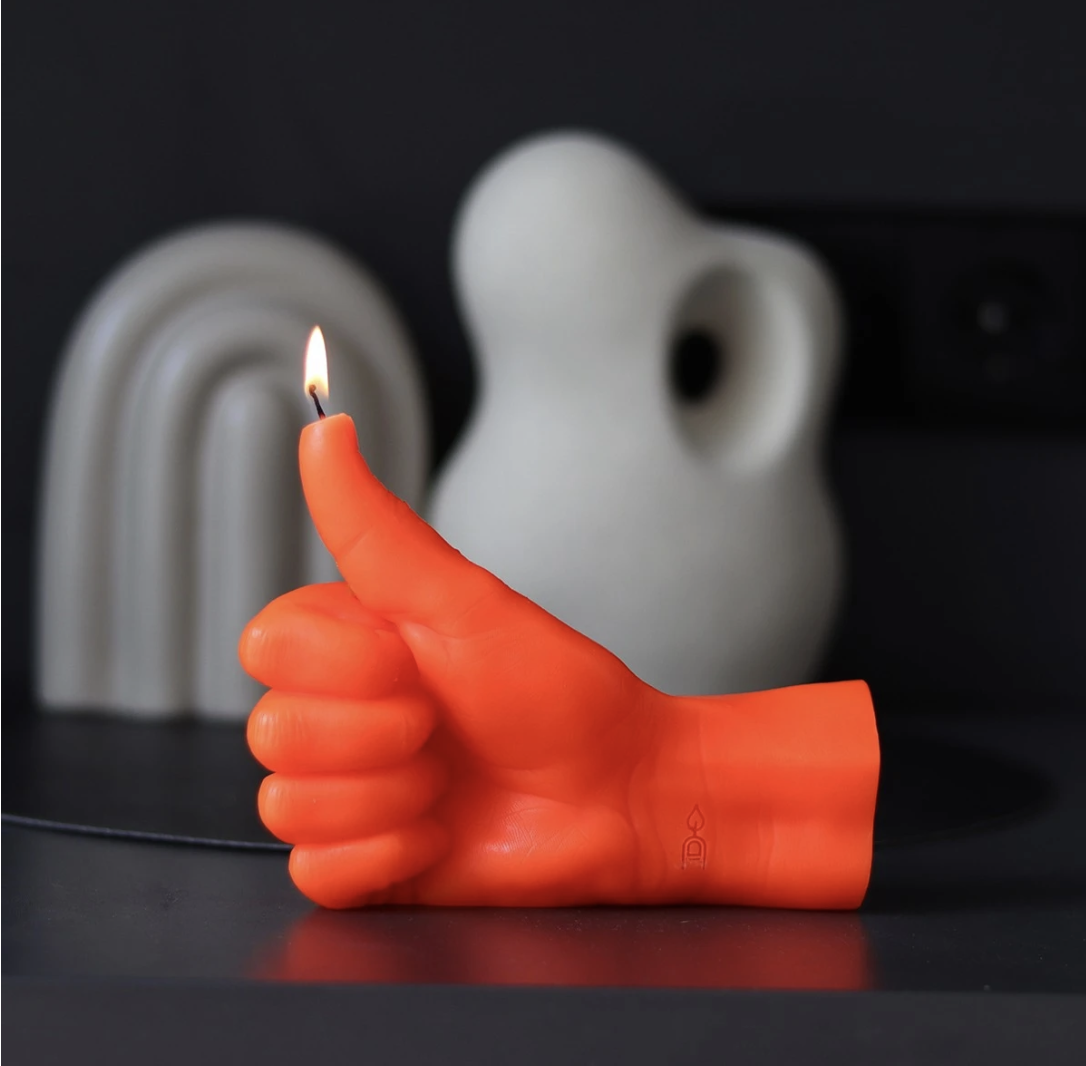hand shaped candle  more colors available perfect gift