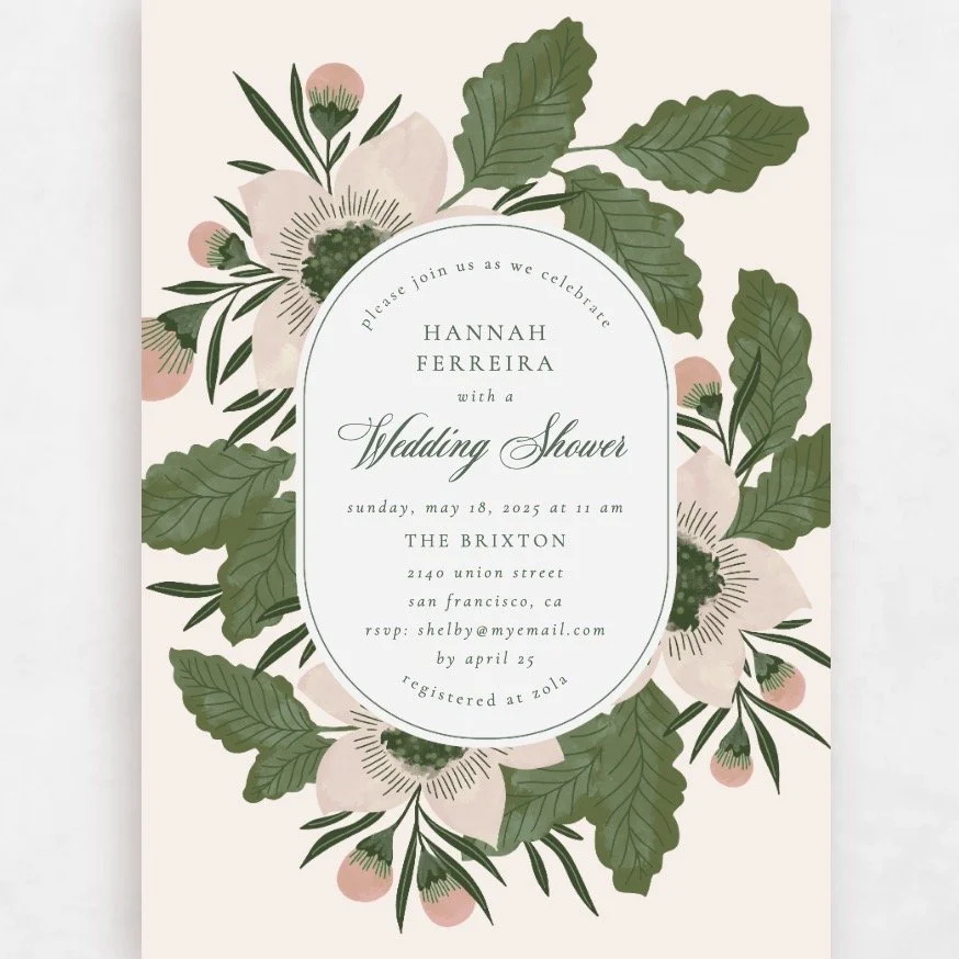 I have a brand new Wedding Shower invite available exclusively thru @zola 🖤 She's a real beauty and comes in 5 lovely colorways #weddingplanners #weddinginvitations #weddinginspiration #weddingshower #bridalshower #ringthebell #weddingbells #herecom