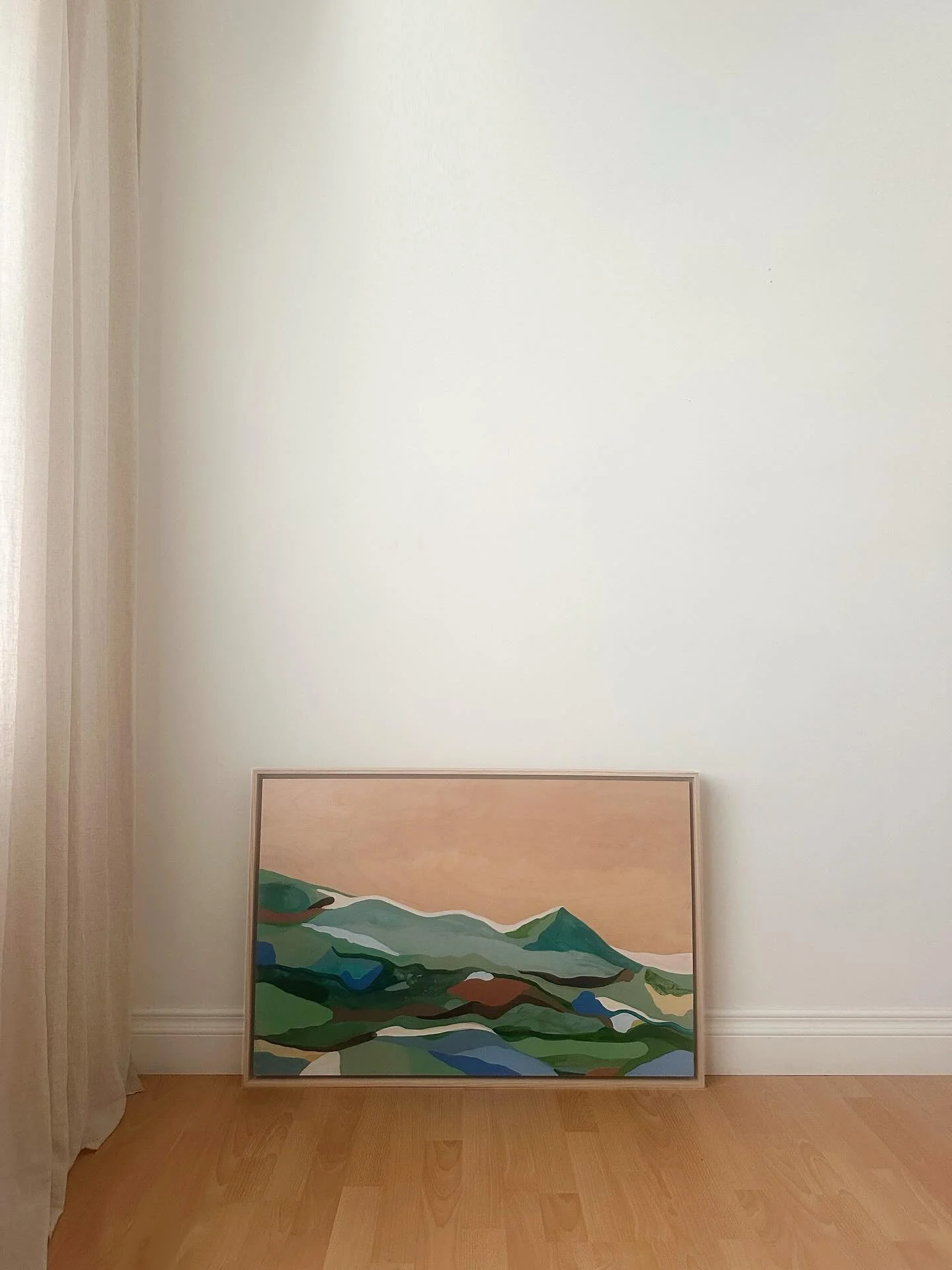 This painting sold yesterday! So happy to see this piece head off to its new home 💫

rooted in the wild | sold 🔴
2025 | 24&rdquo; x 36&rdquo; | acrylic on natural birch wood panel | natural oak float frame