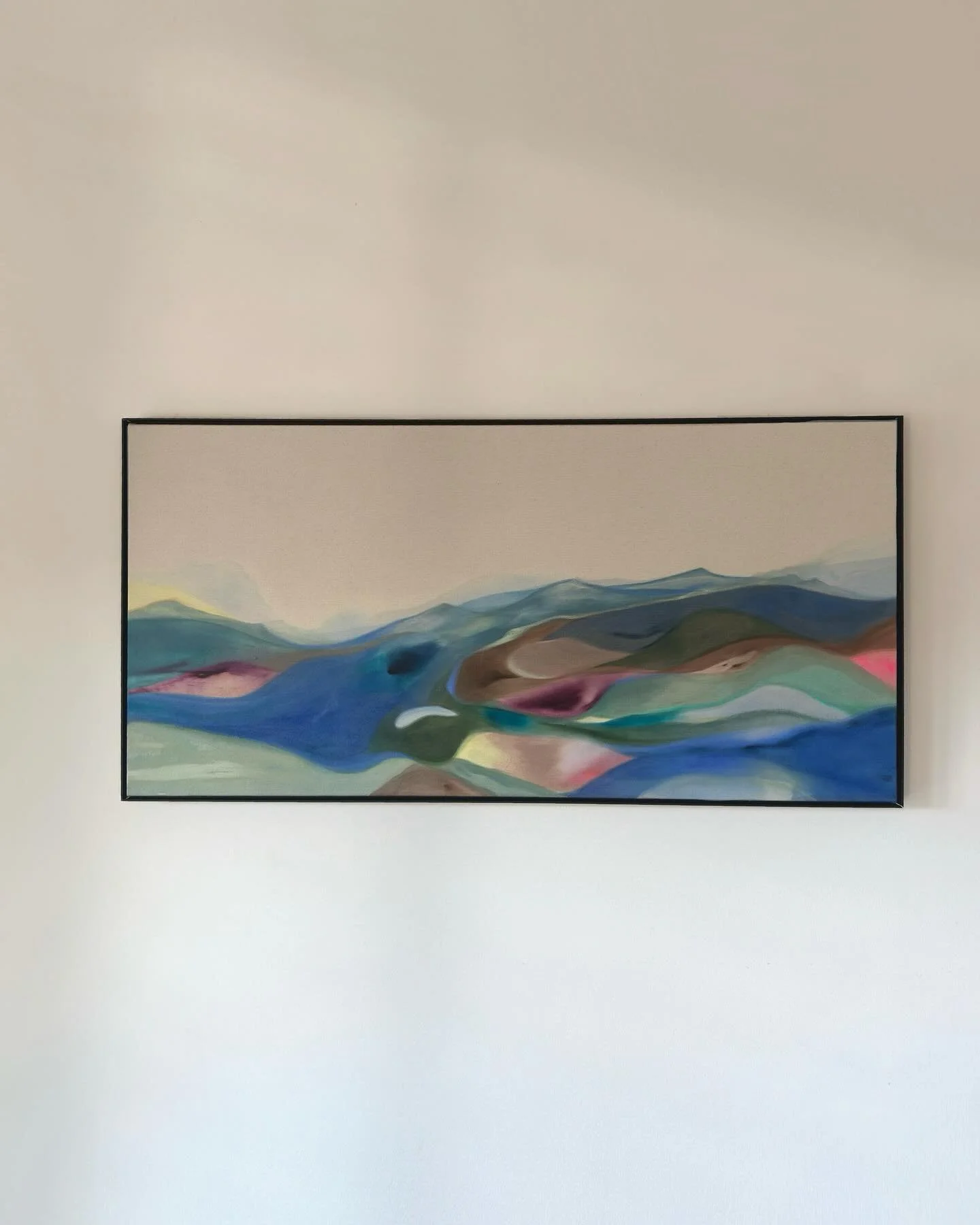 New painting and guess what&hellip; she&rsquo;s sold! Prints of this beauty available online now ✌️

&lsquo;where we are&rsquo; | Sold 🔴
2025 | 24&rdquo; x 48&rdquo; | Acrylic &amp; pastel on natural canvas