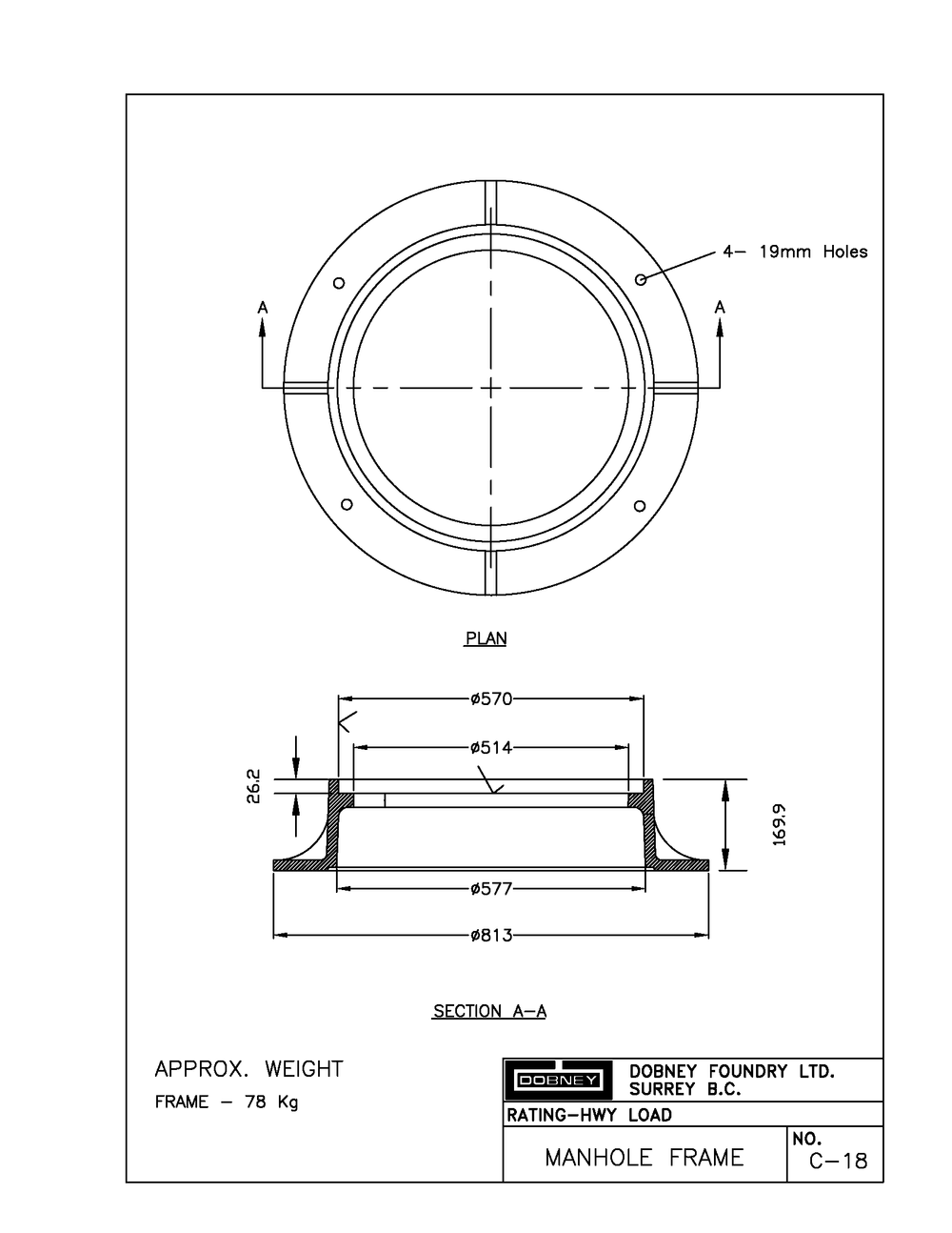 Manhole Frames & Covers — Dobney Foundry Ltd.