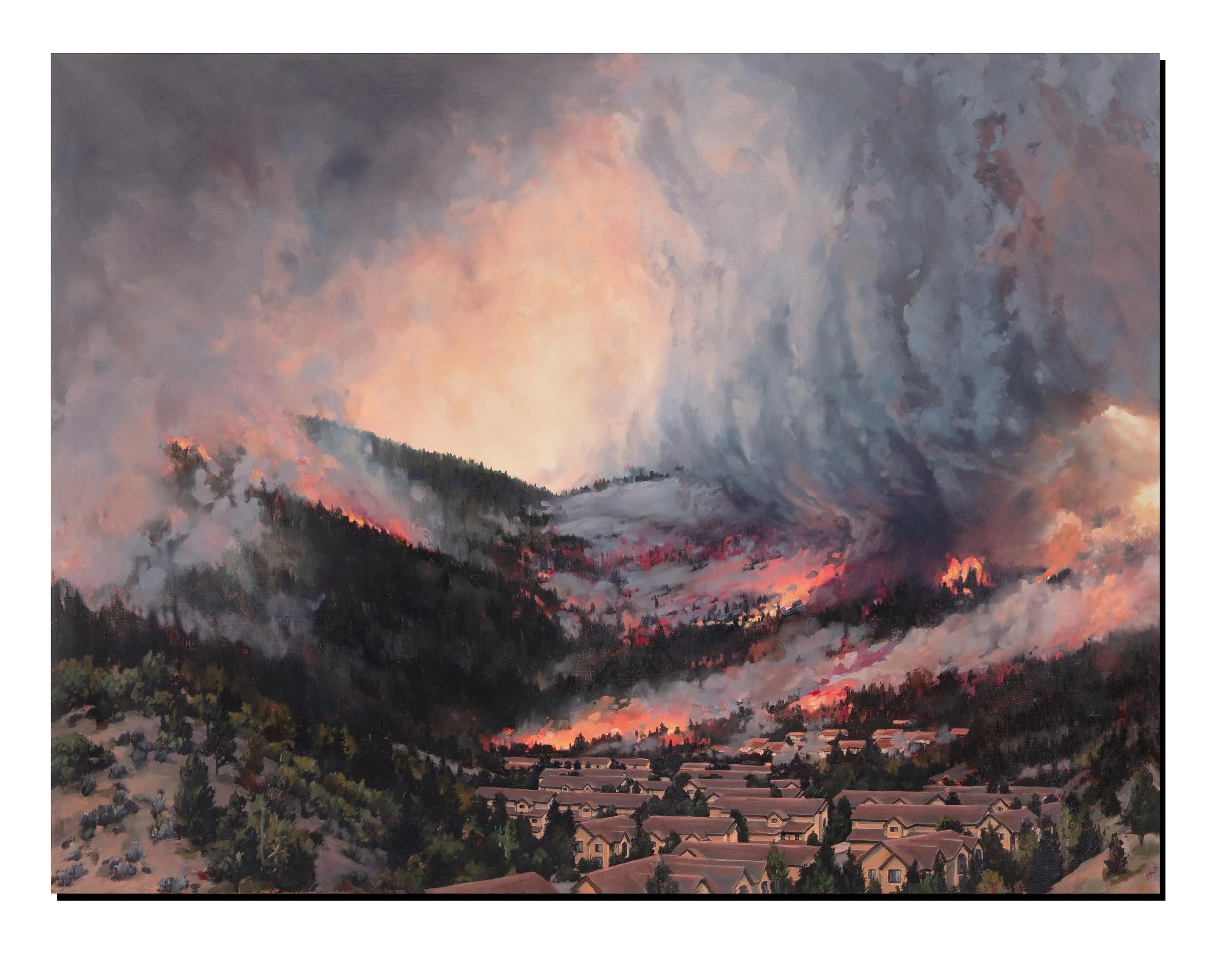 On the Edge of the Sublime, Oil on Linen, 36”x48”, Erika Osborne, 2015.